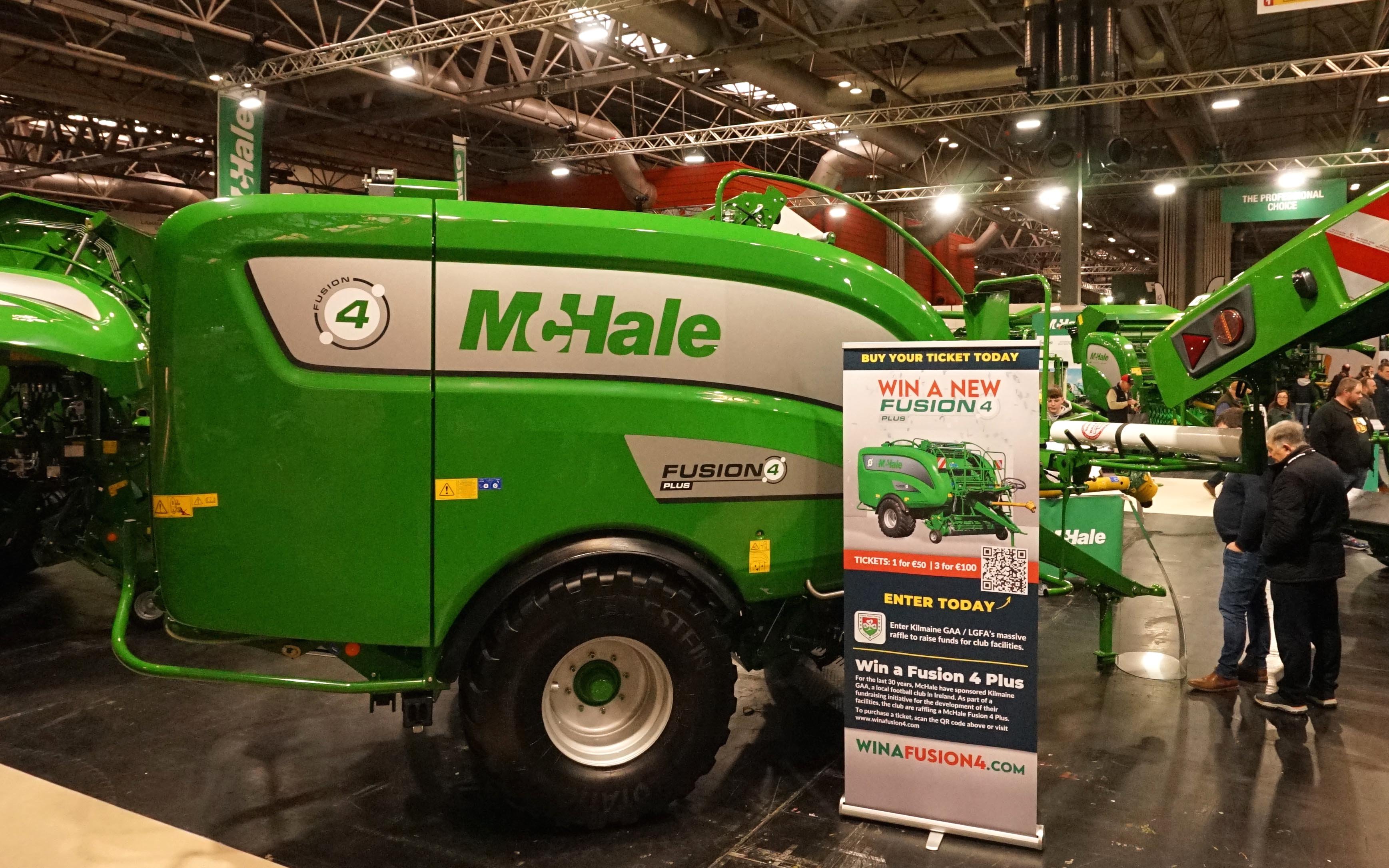 A McHale fusion 4 baler is the first prize in Kilmaine GAA's fundraising drive
