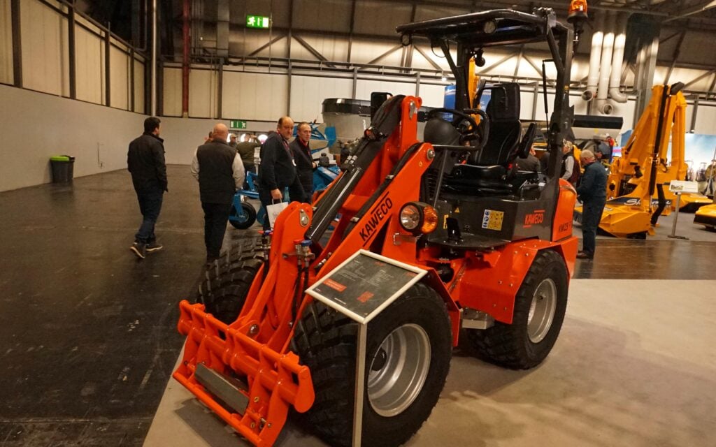 Kaweco produces a small number of solidly built articulated farm loaders alongside its range of slurry tankers