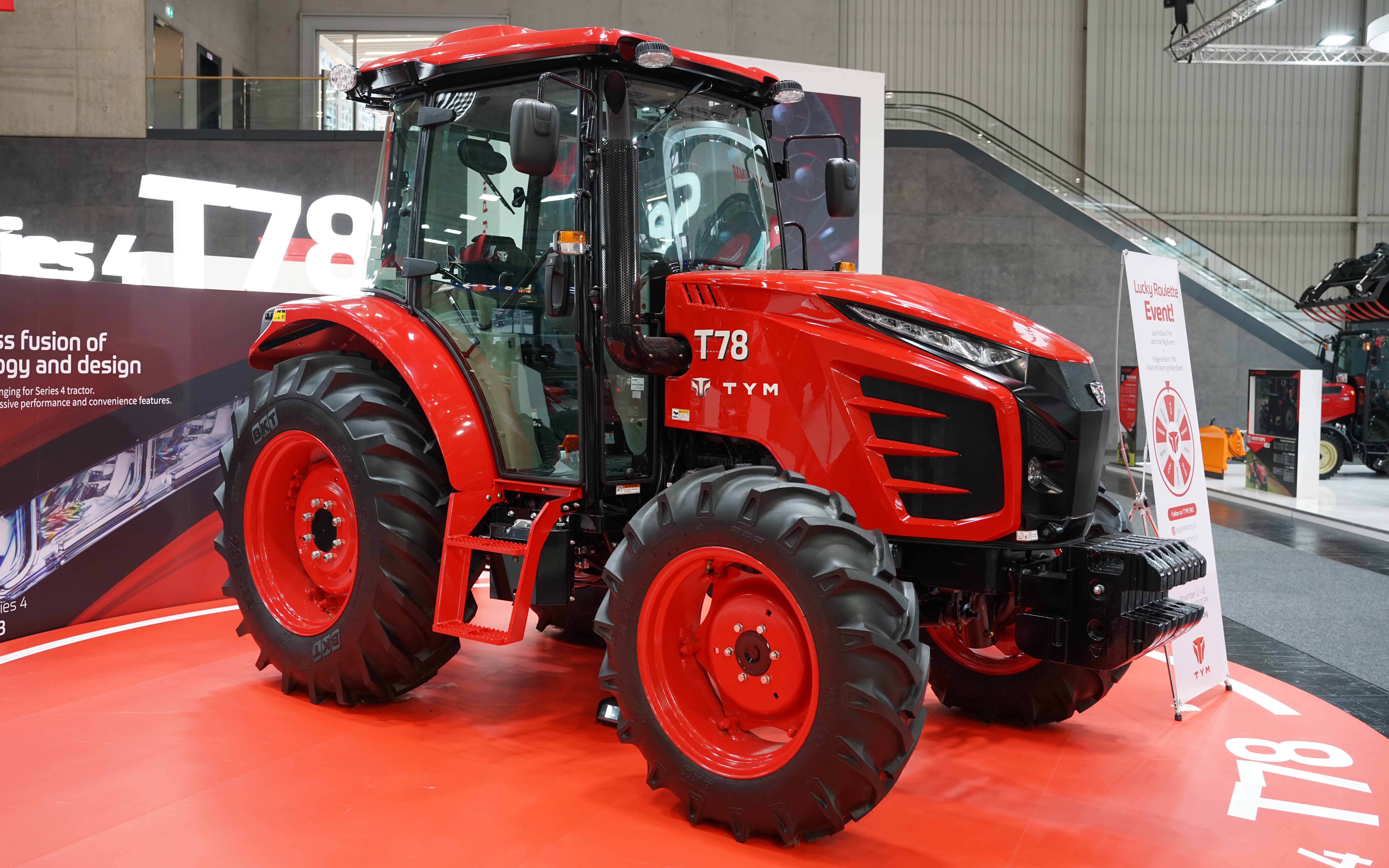 A competent and comfortable looking tractor from Korean manufacturer TYM, but the sub-100hp market is a crowded one