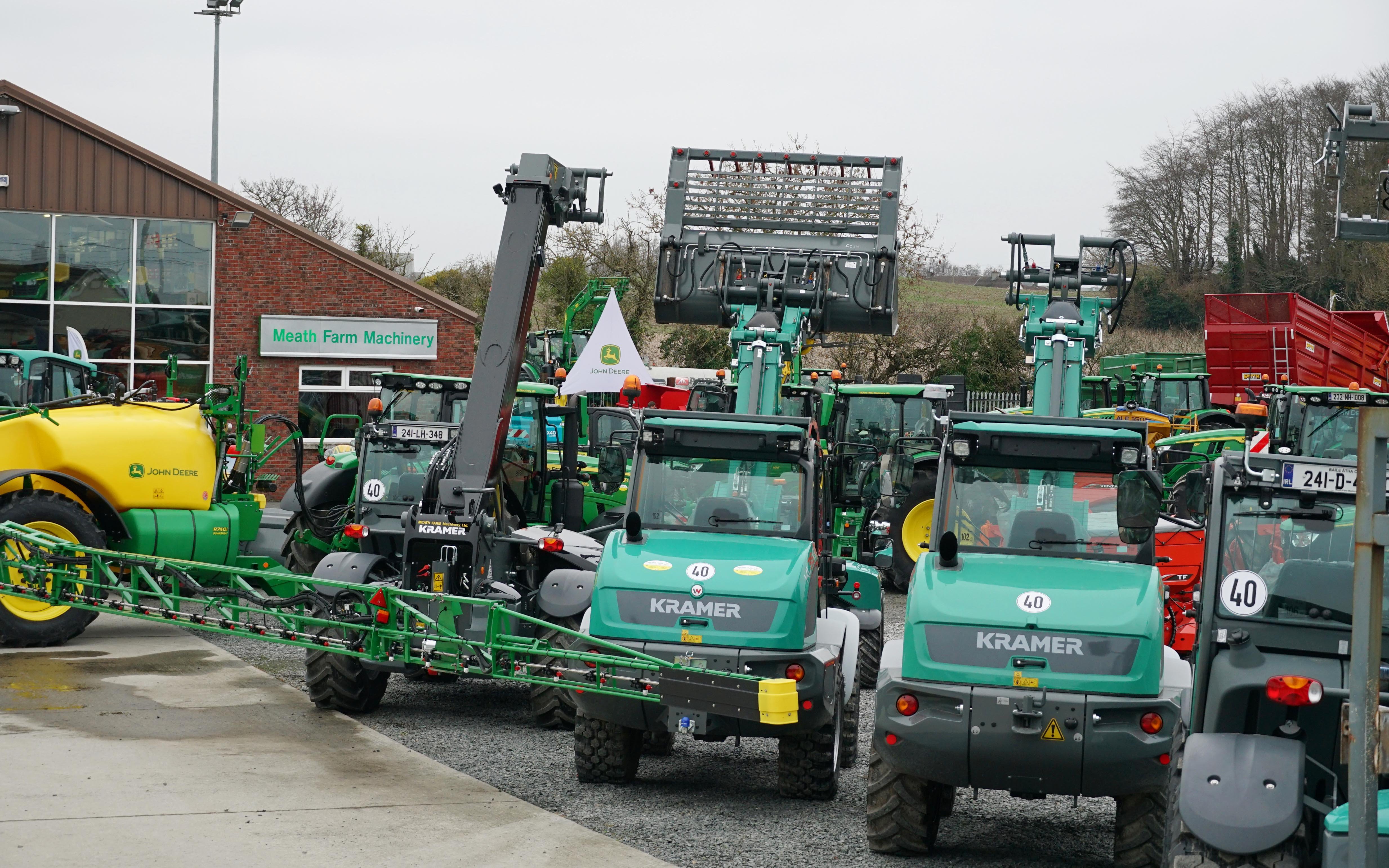 Visitors on the day were with a yard well stocked with new machinery