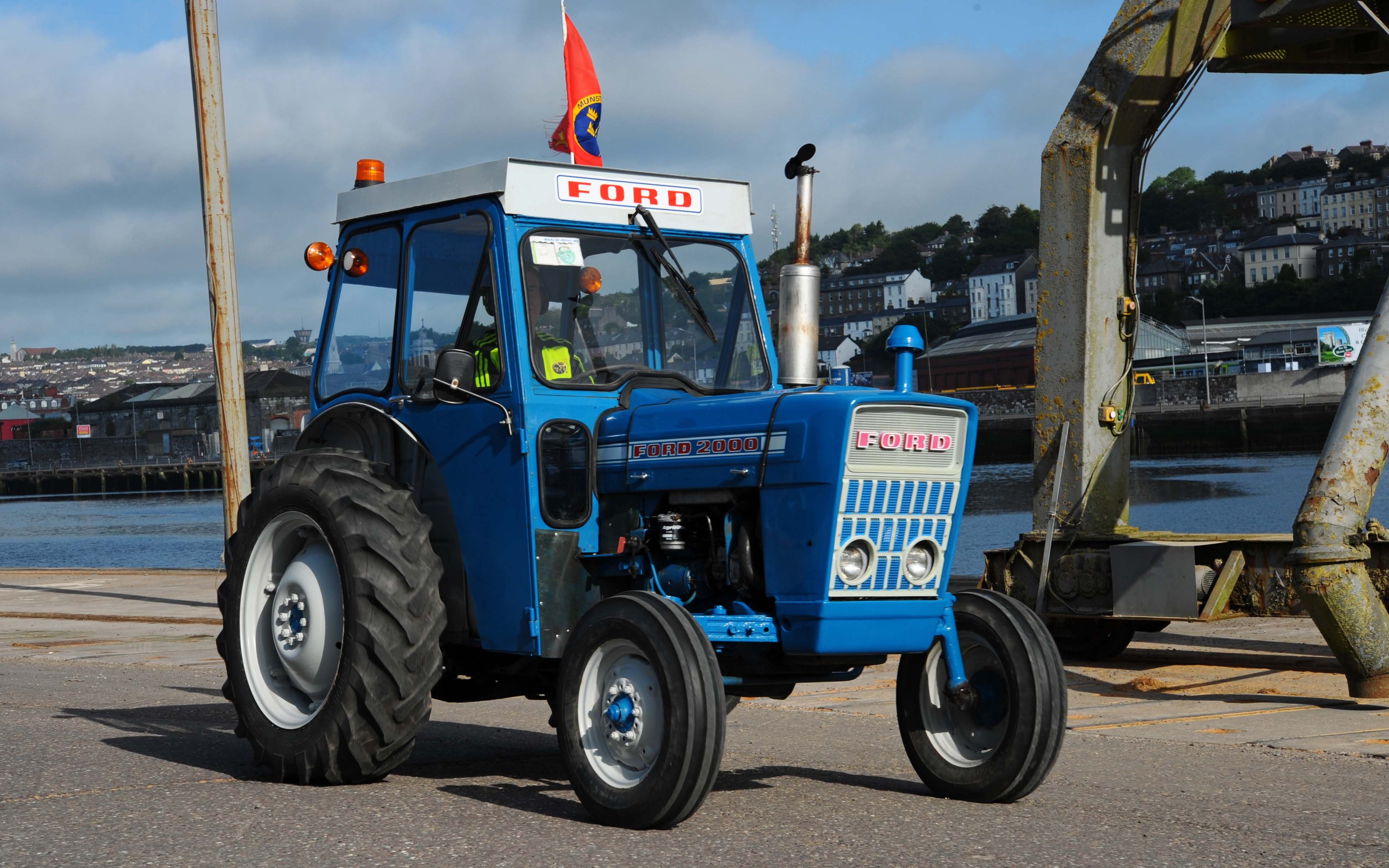 The baby of the foursome was the Ford 2000, seen here at the old Marina Works in Cork