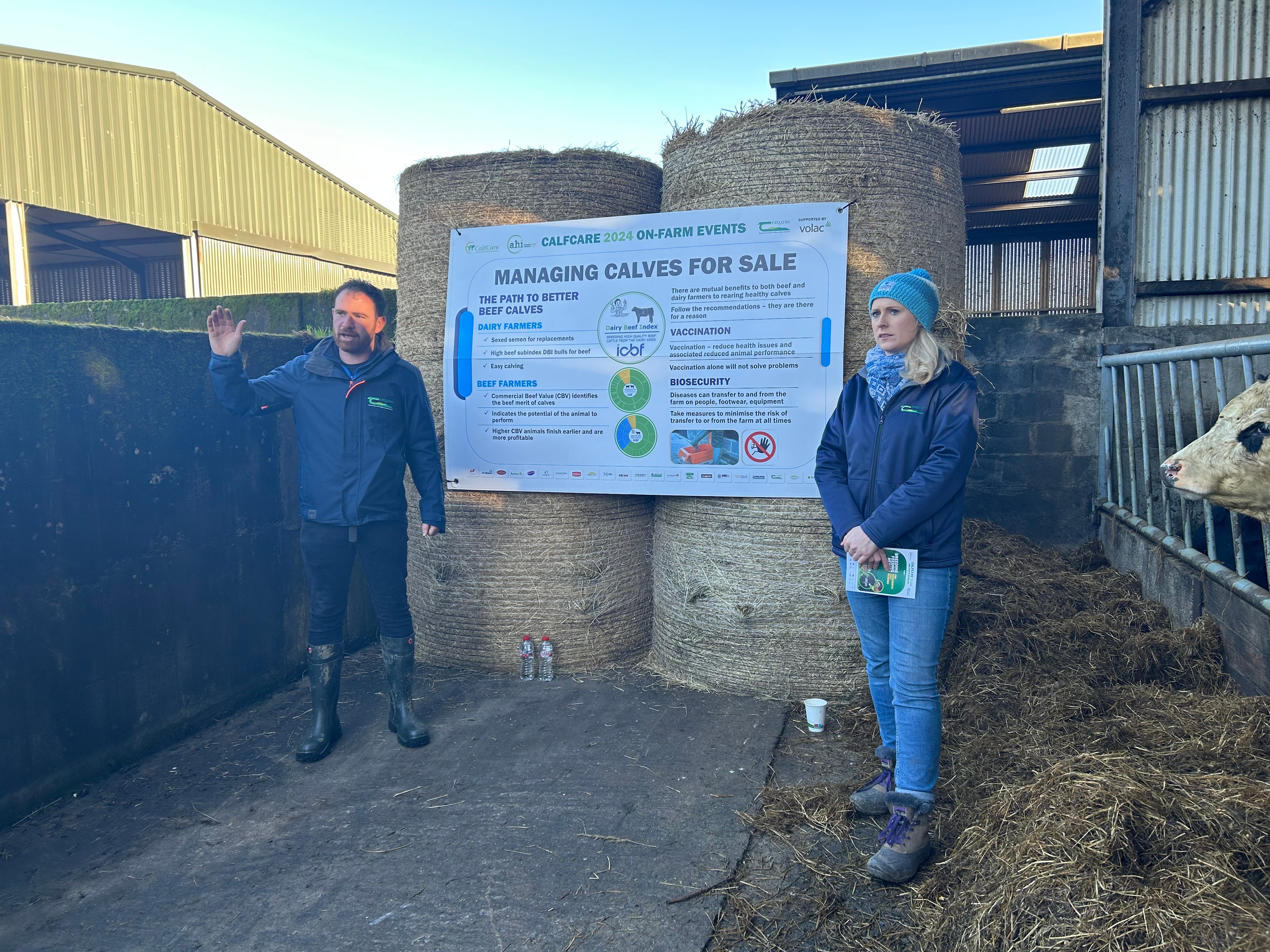 Fergal Maguire and Bernadette Bennett from Teagasc
