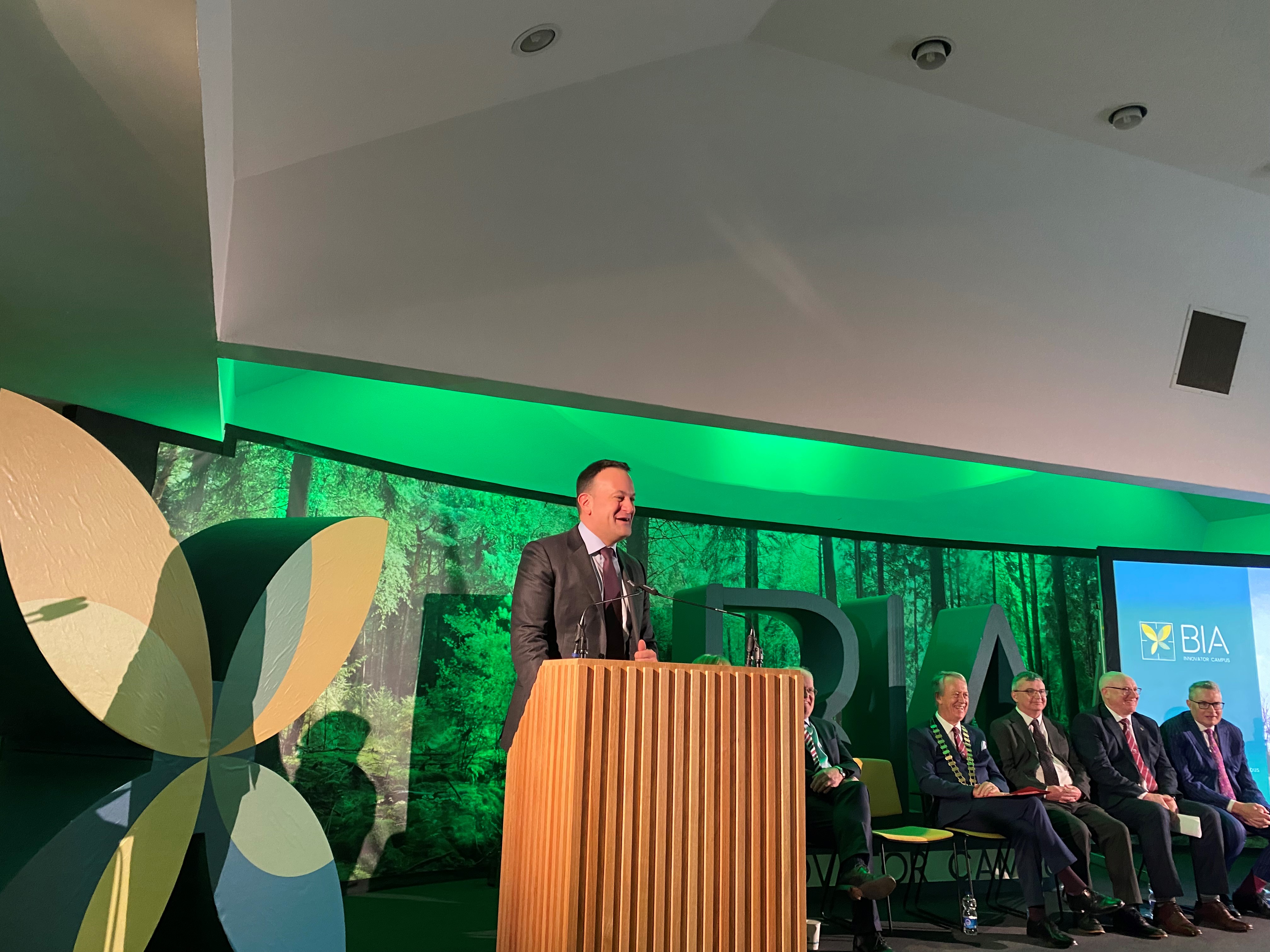 An Taoiseach Leo Varadkar speaking at the official launch of BIA Innovator Campus, Athenry, Co. Galway