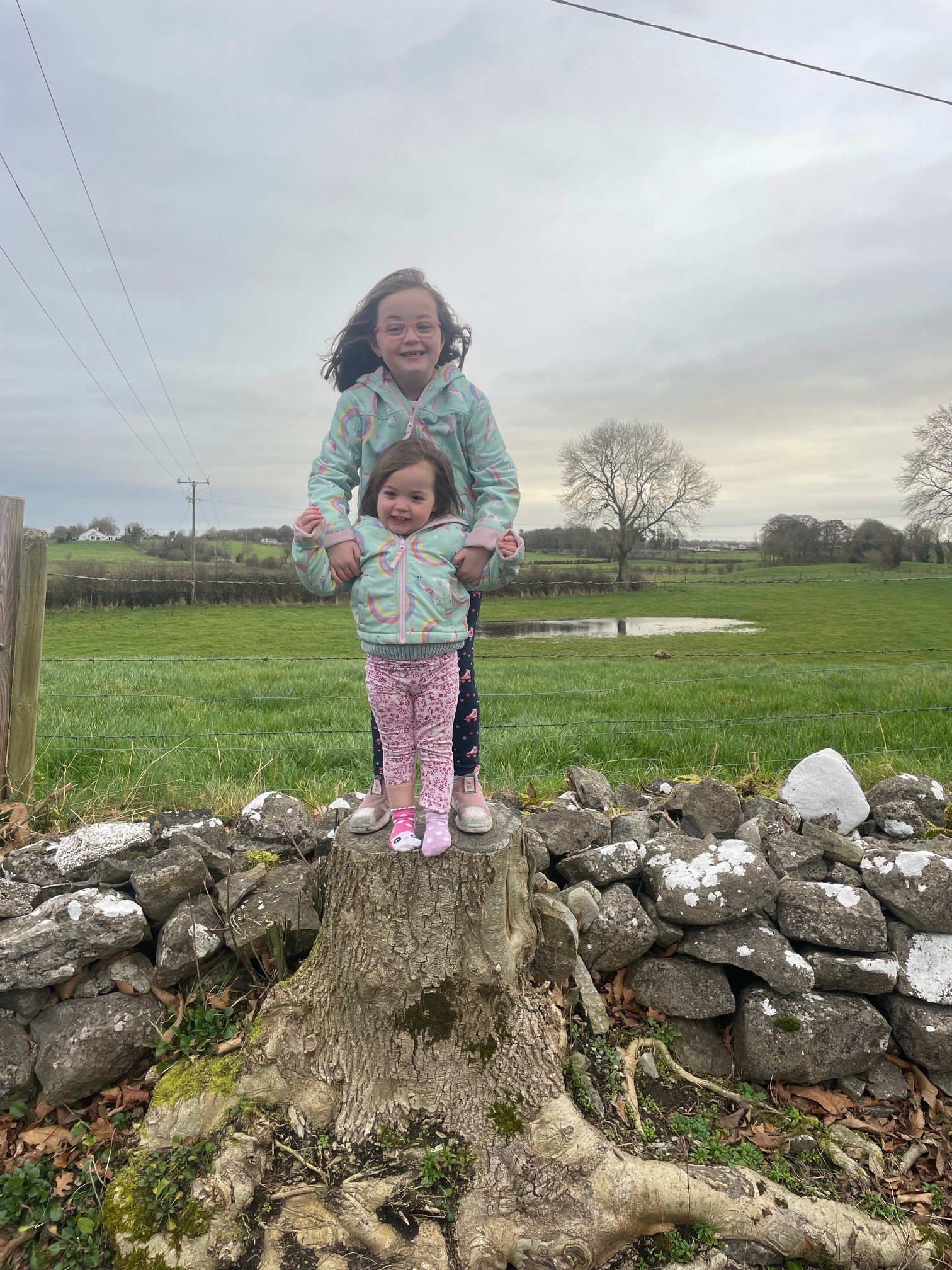 Oonagh (six) and Cara (one). Photo source: Paddy Mangan