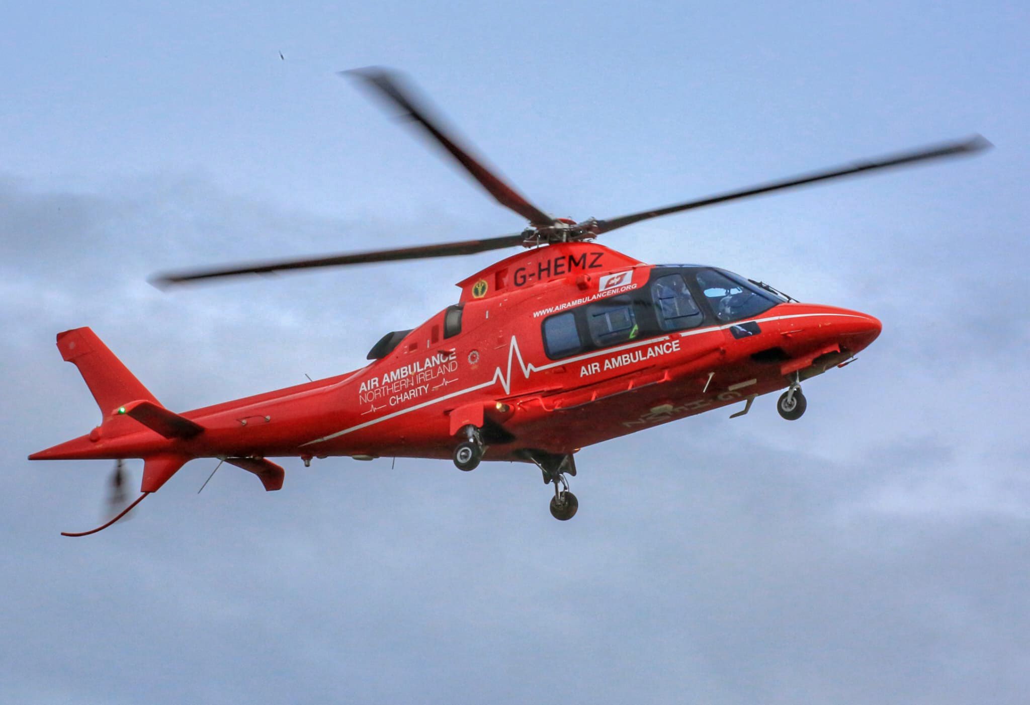 Air Ambulance NI attended the scene