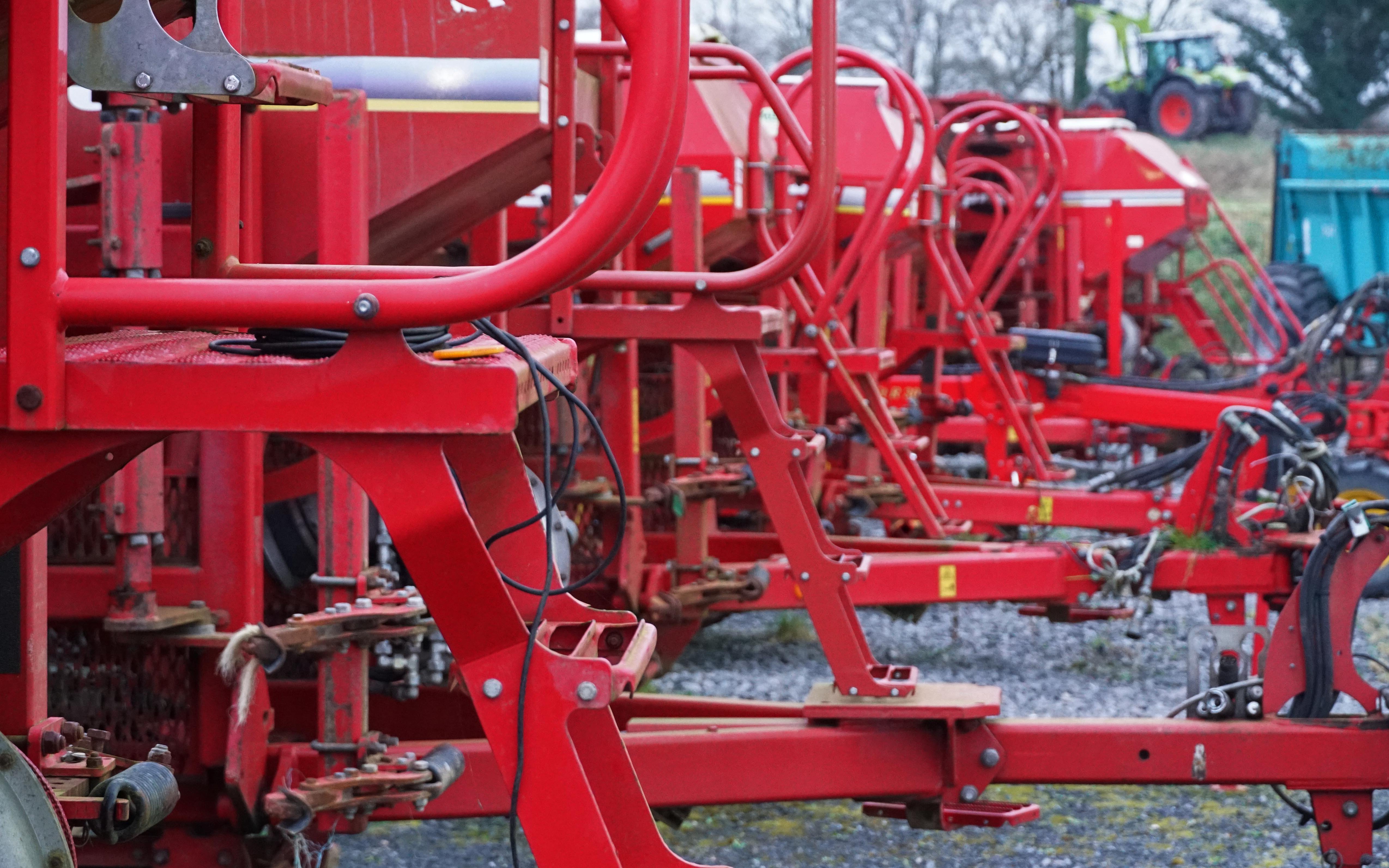 Used equipment is an important part of the business with Horsch drills holding their price