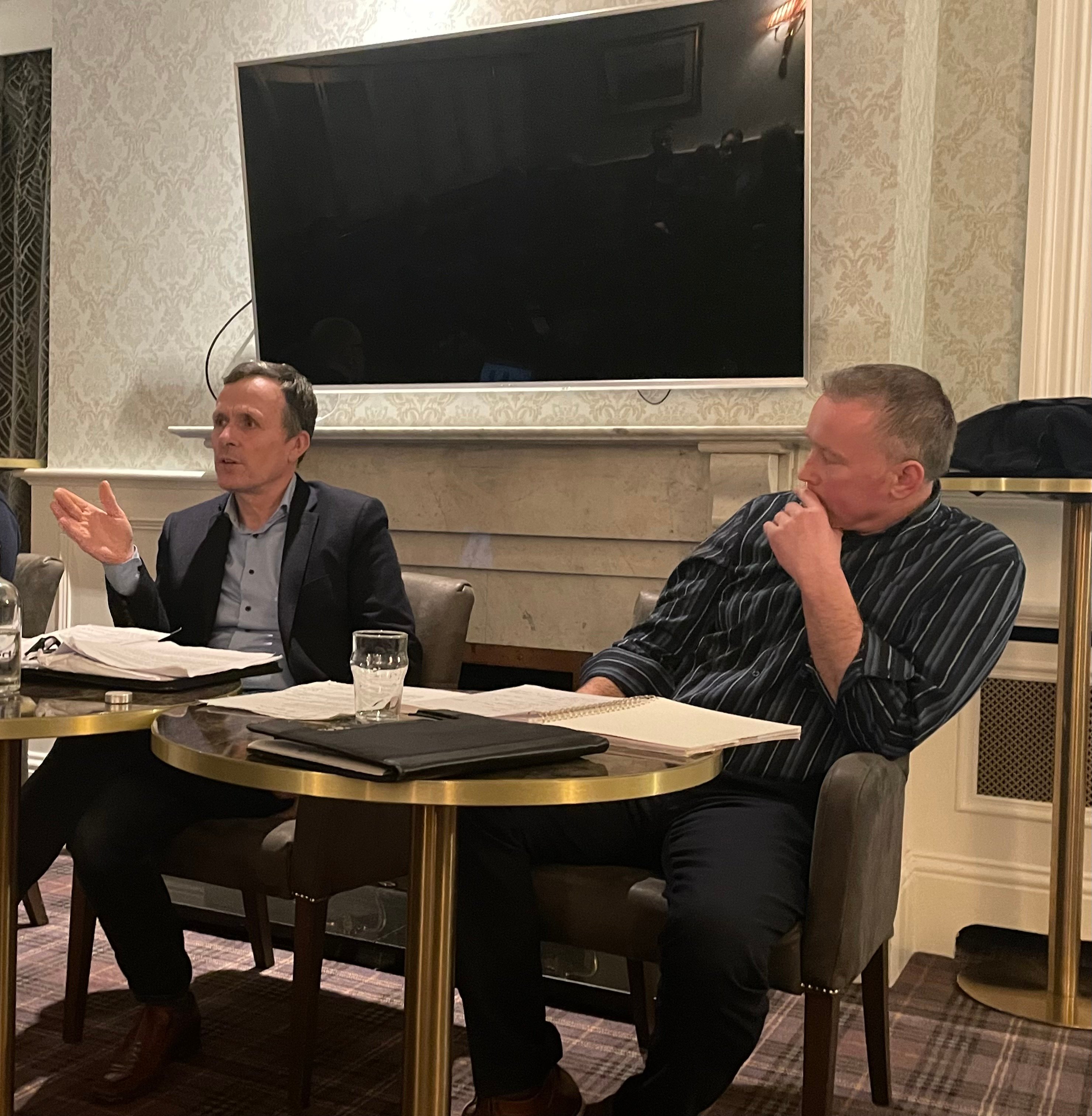 Teddy Cashman, IDMSG chair and Jason Fleming IFA Forestry Committee chair