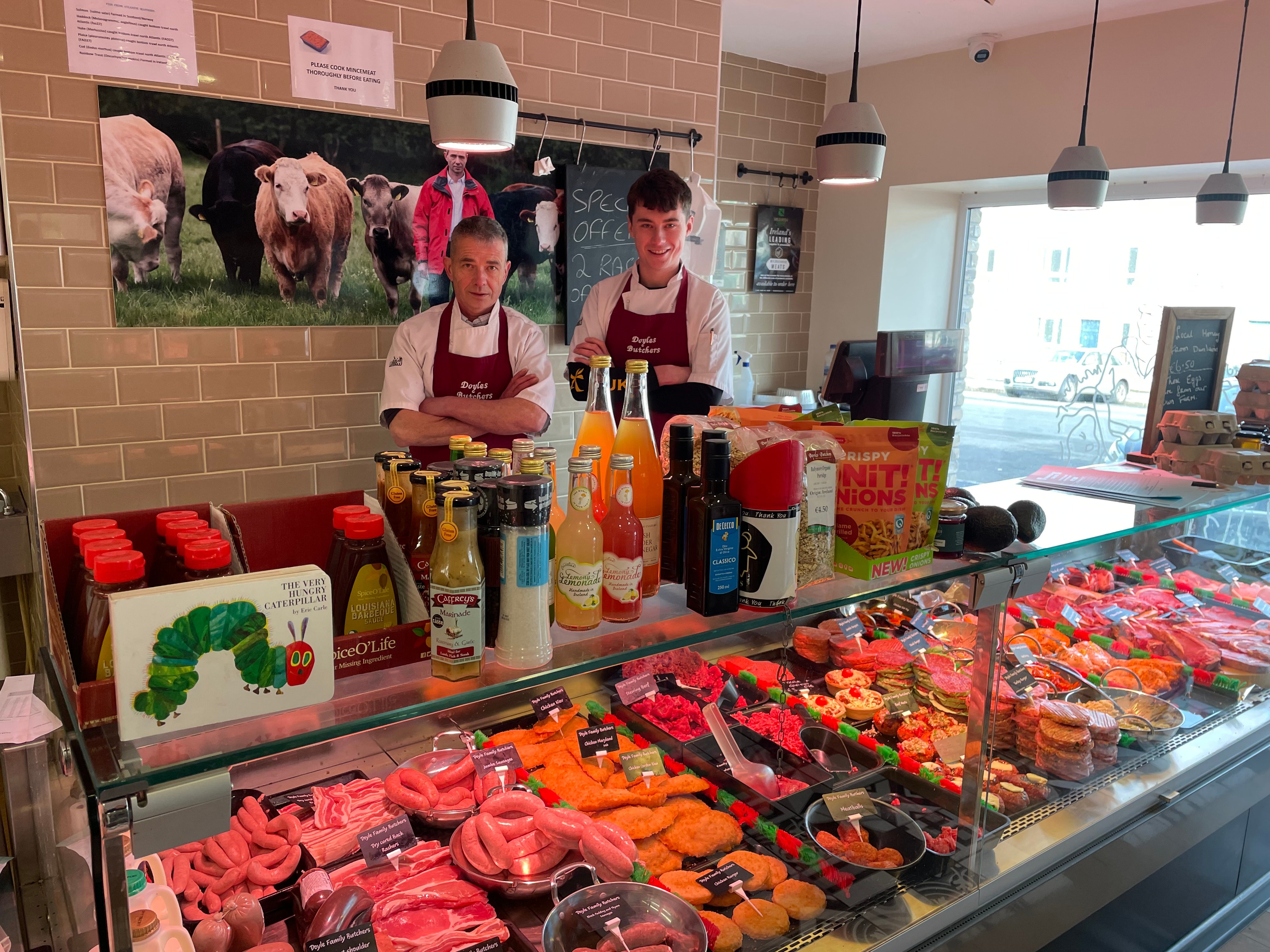The shop has a great range of meats and vegetables as well as a selection of ready-to-go meals