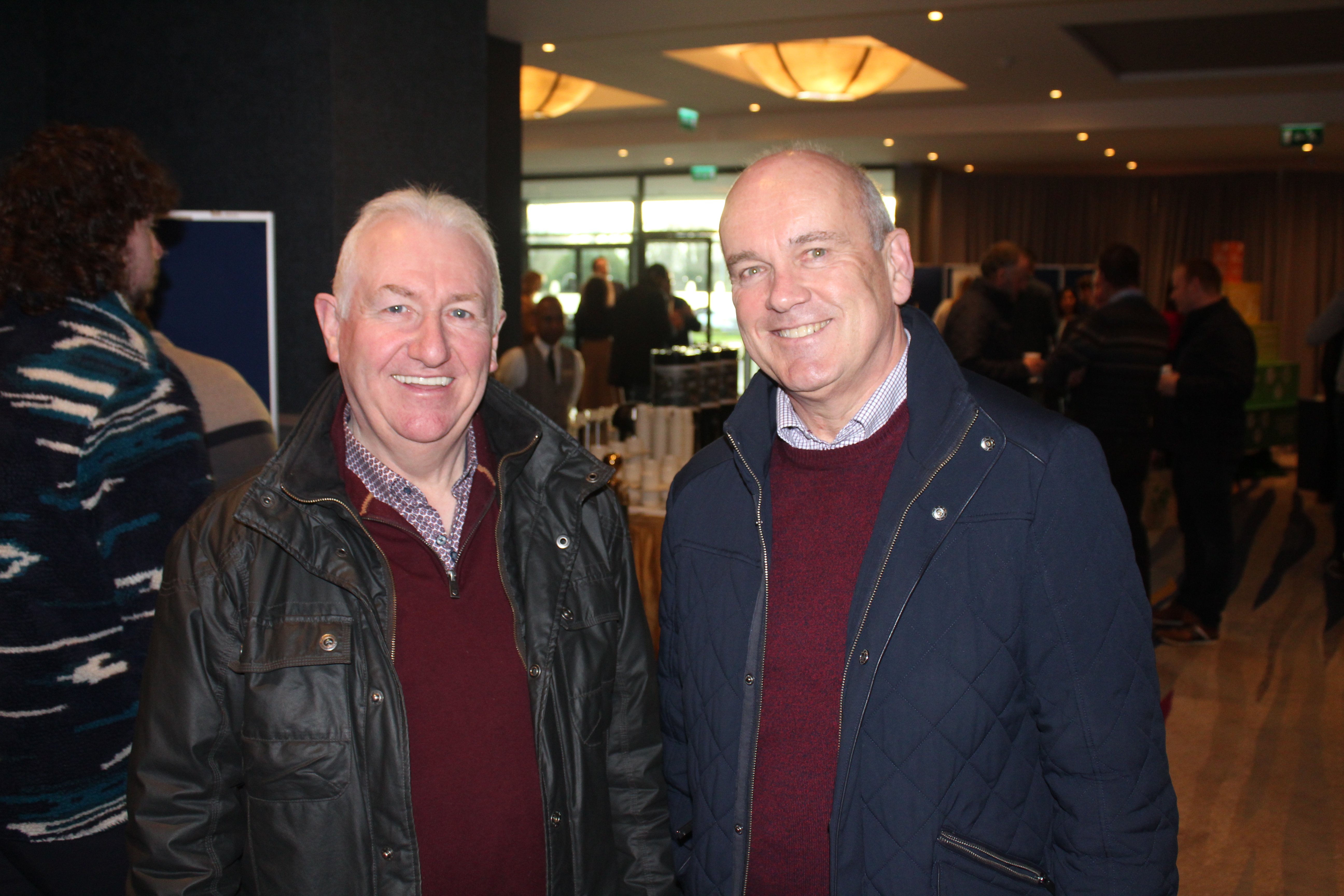 Attending the 2024 Teagasc National Tillage Conference (l-r): Alan Holden, Holden Agriculture; John Boylan, Whelehan Crop Protection