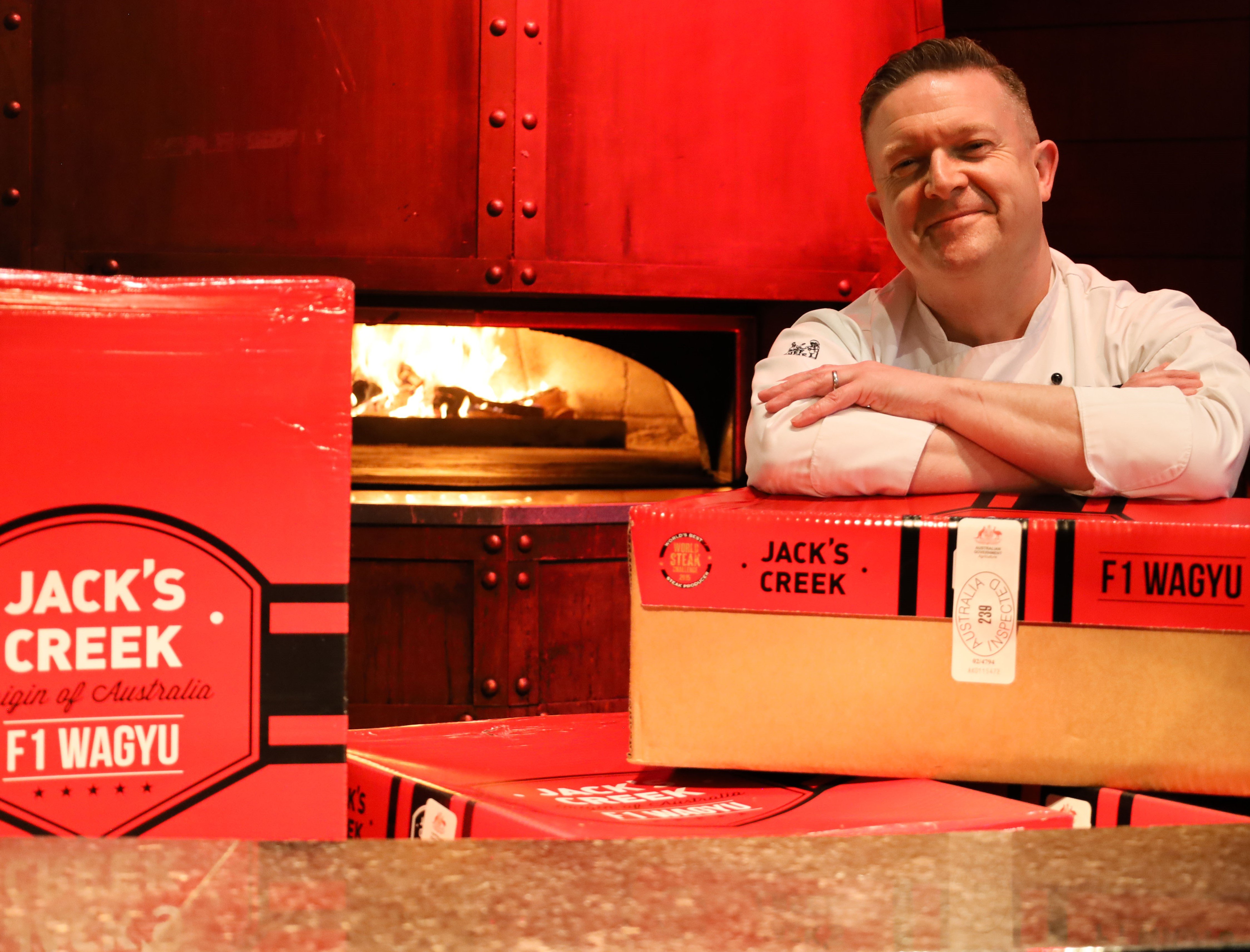 Culinary director, Richie Wilson, at FIRE Steakhouse Image source: FIRE