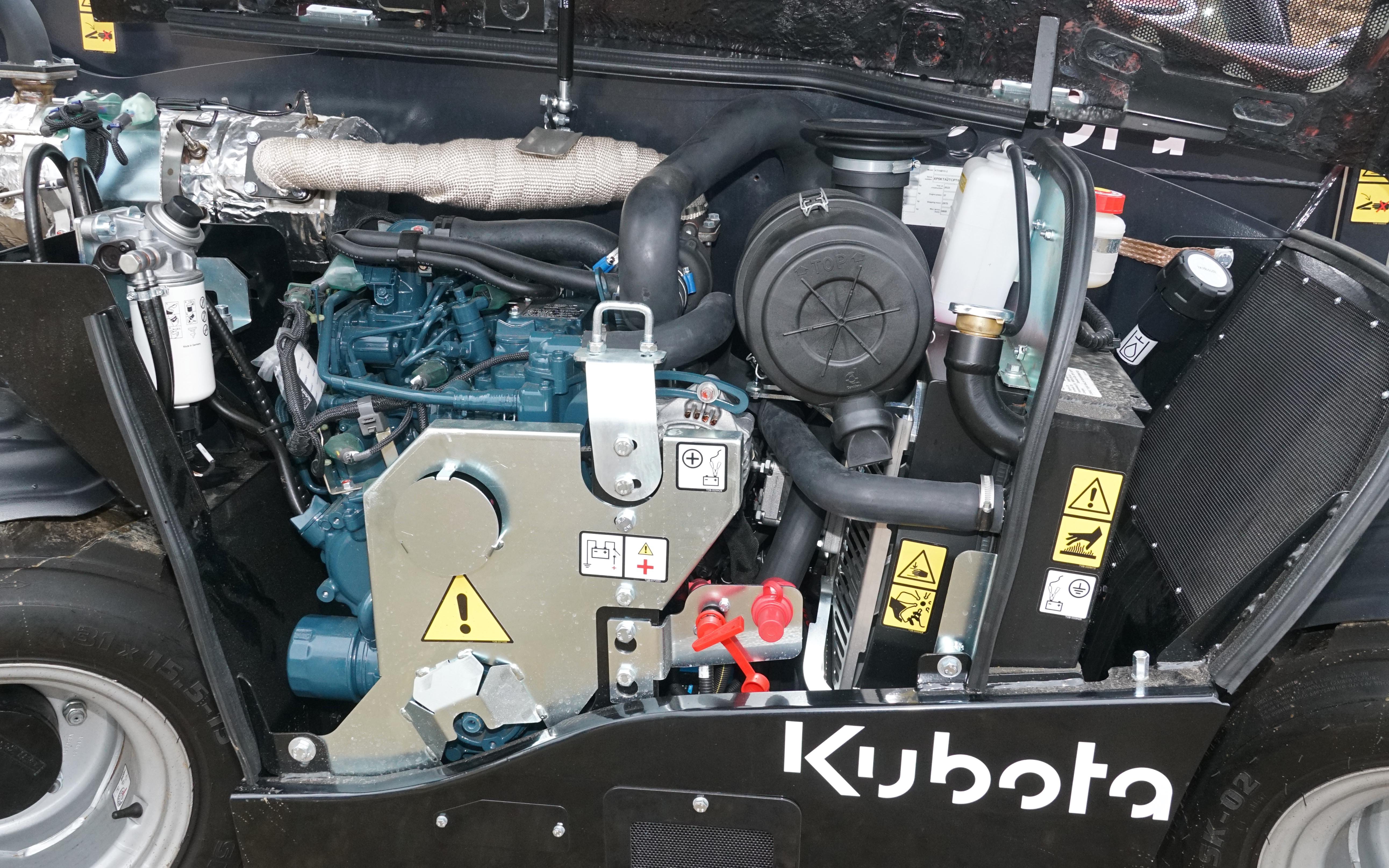 The engine is neatly laid out under the bonnet with all regular service points easily reached