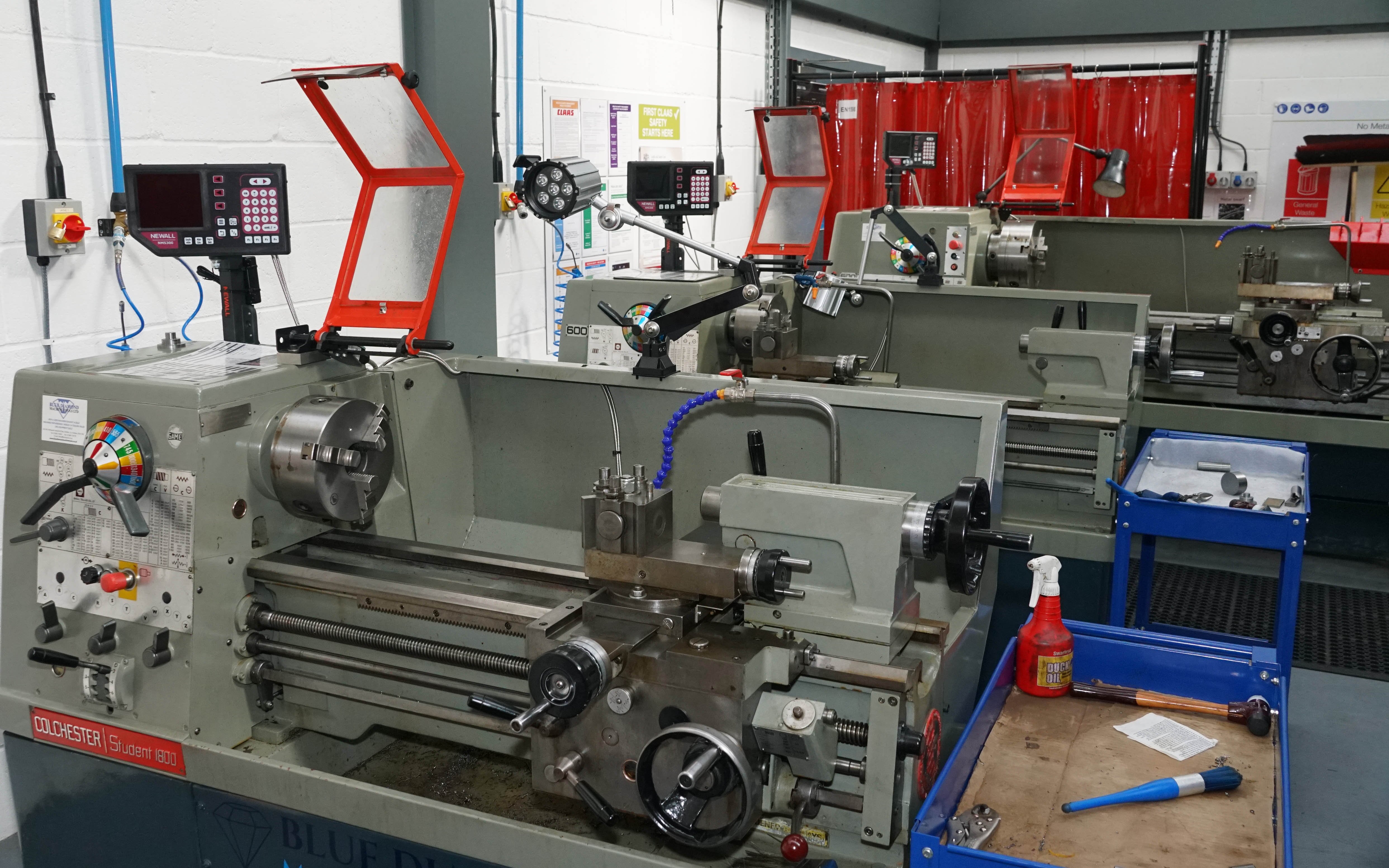 Students are taught the fundamentals of machining often through making their own specialist tools