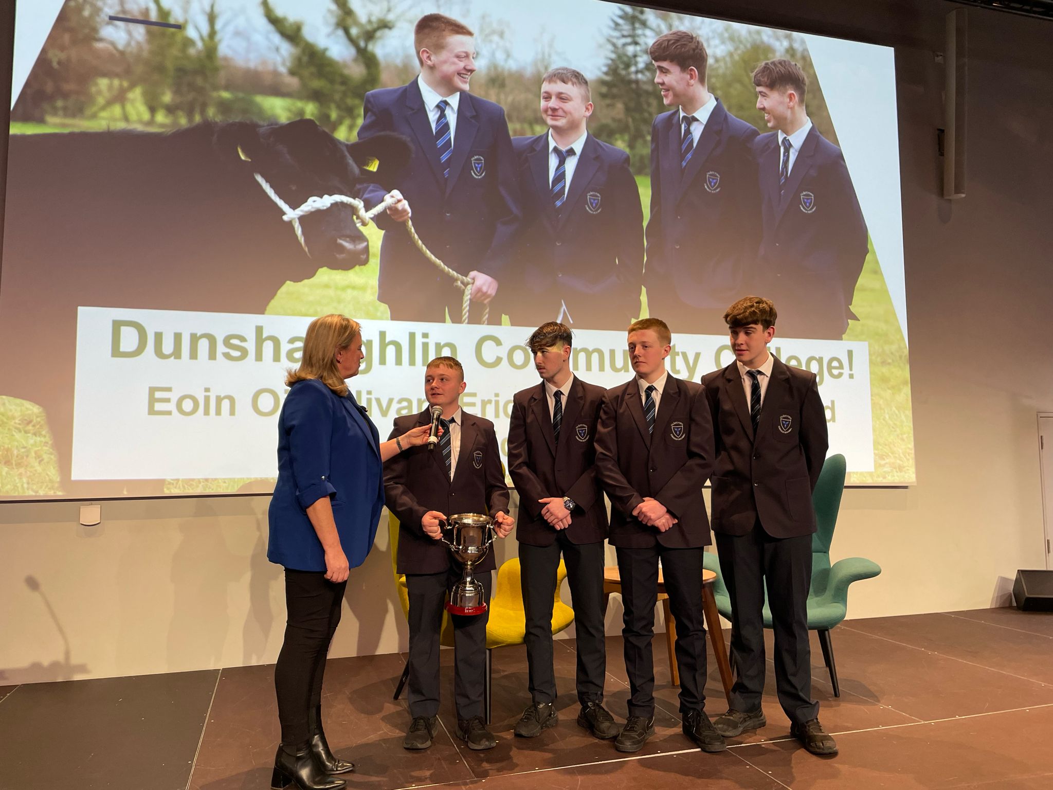 The overall winners of the Certified Irish Angus Schools Competition from Dunshaughlin Community College, Co. Meath