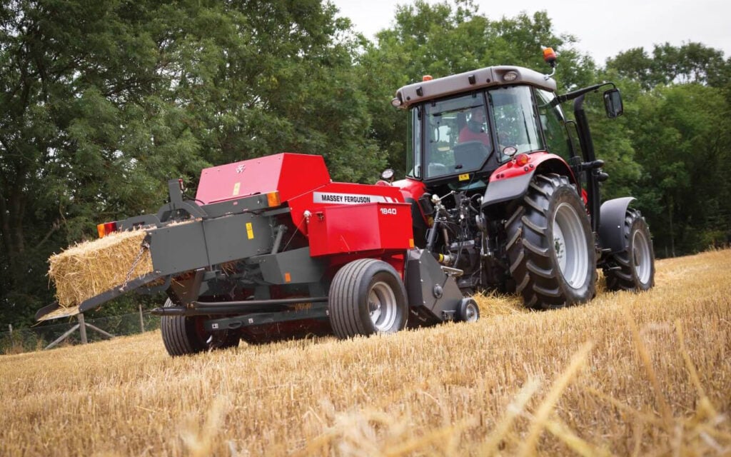 Massey Ferguson's straight through balers bring big baler efficiency to standard bales
