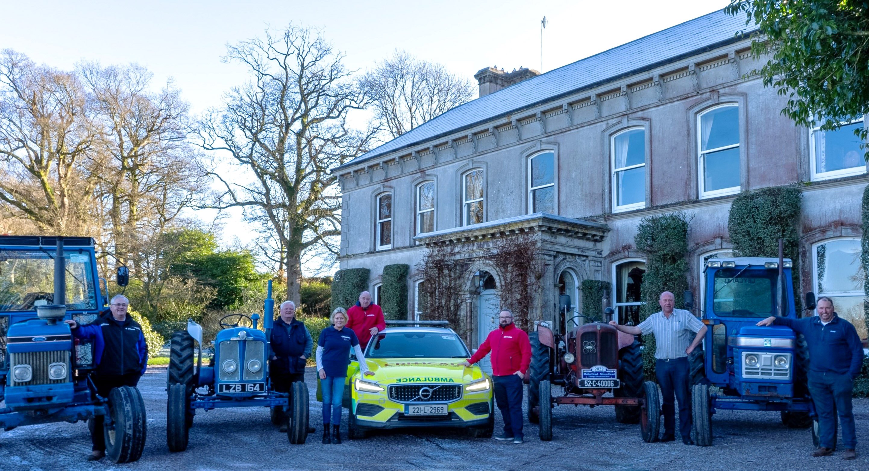 The team and their tractors have been preparing for the run for the last two years