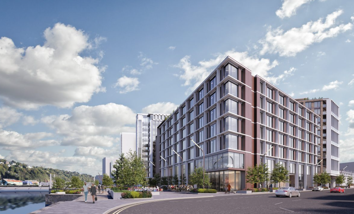 An artist's impression of how the new development will look when completed. Image Source: O'Callaghan Properties