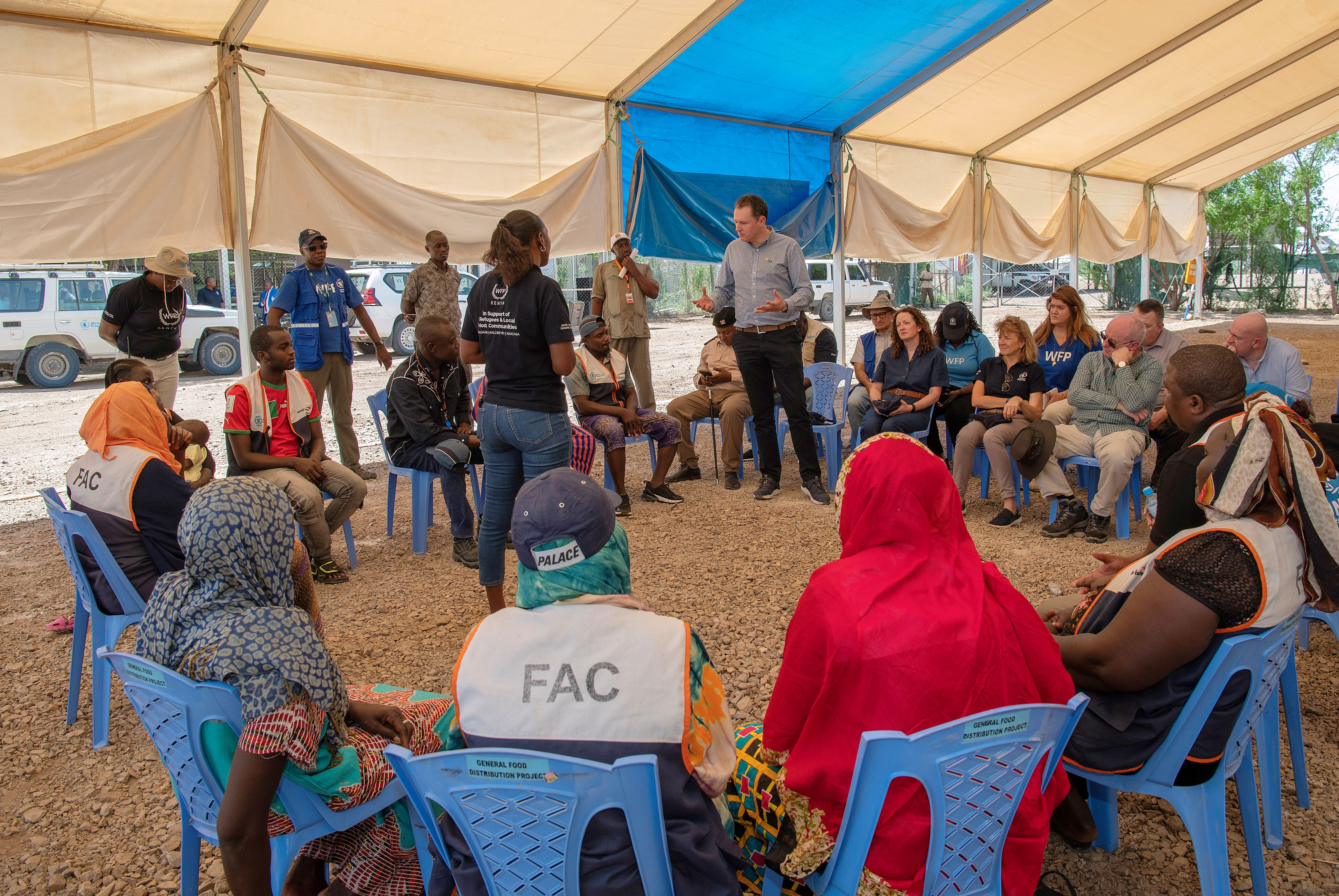 Minister McConalogue visited the UN Refugee Camp, Kakuma, in north west Kenya.