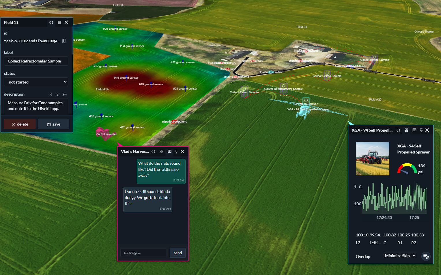 3D rendering of the farm helps visualise management tasks