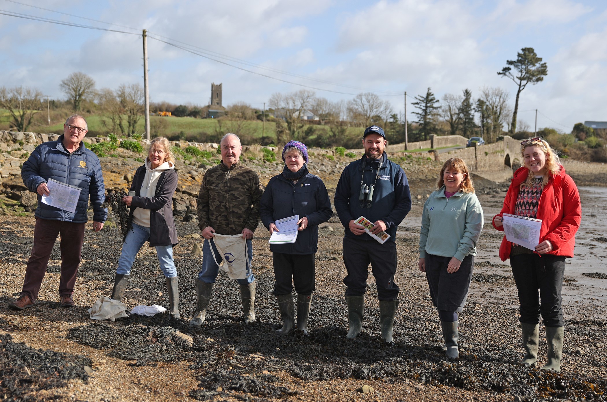 Those attending the event included Jer O'Mahony, Wexford Irish Farmers' Association (IFA) chair, Karin Dubsky, co-founder of Coastwatch, and Rory O'Hanlon of the National Parks and Wildlife Service (NPWS)