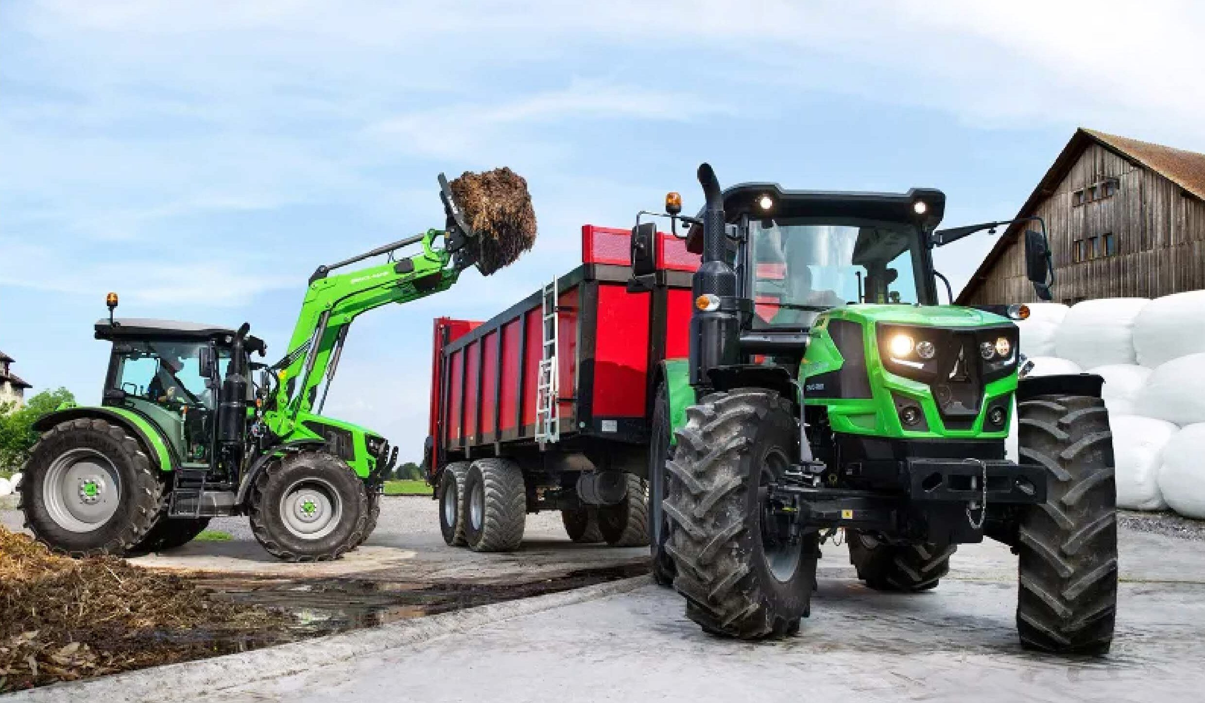 Manoeuvrability is paramount for loader tractors