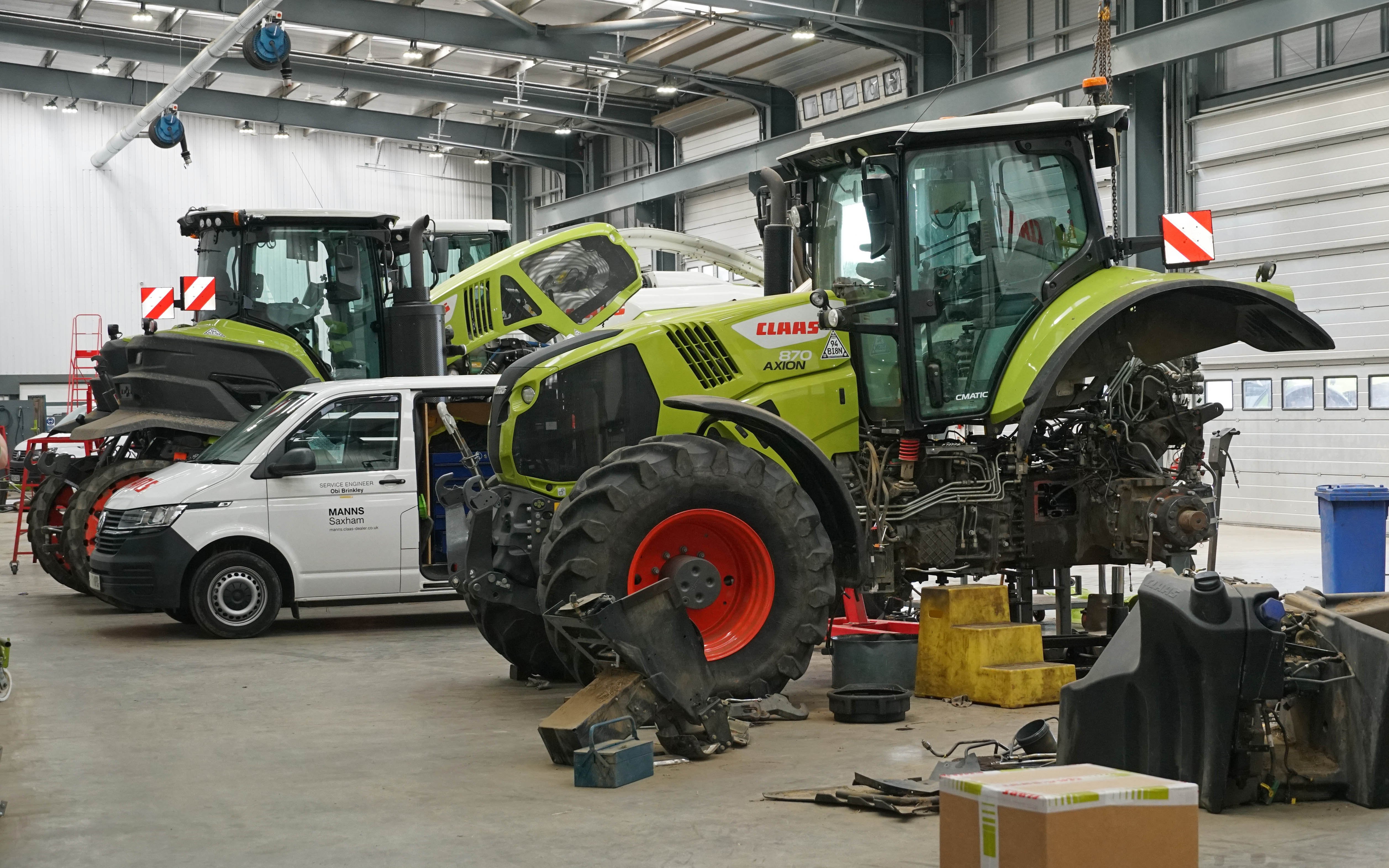 Claas workshop technicians can be given a full view of a machine's history with the latest software