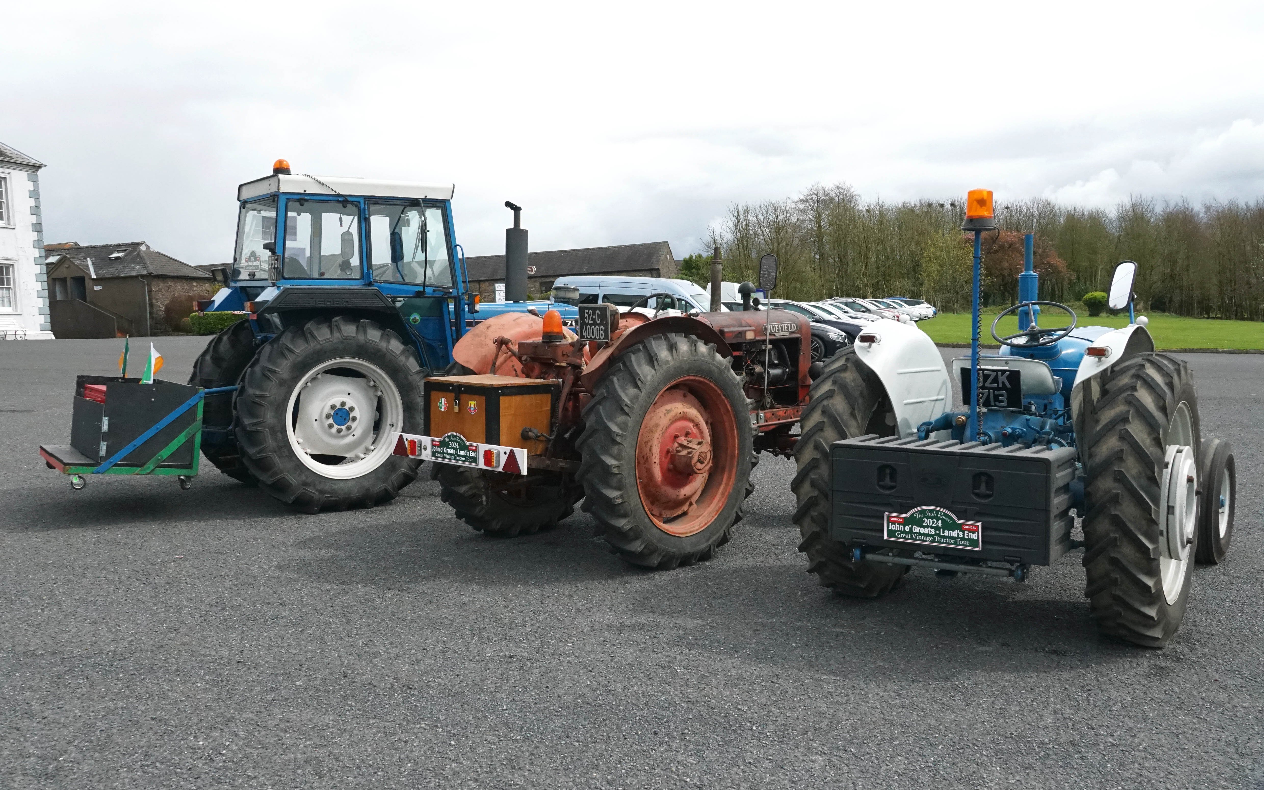 Each tractor has been fitted with a spares box and equipped with beacon and mirrors where necessary.