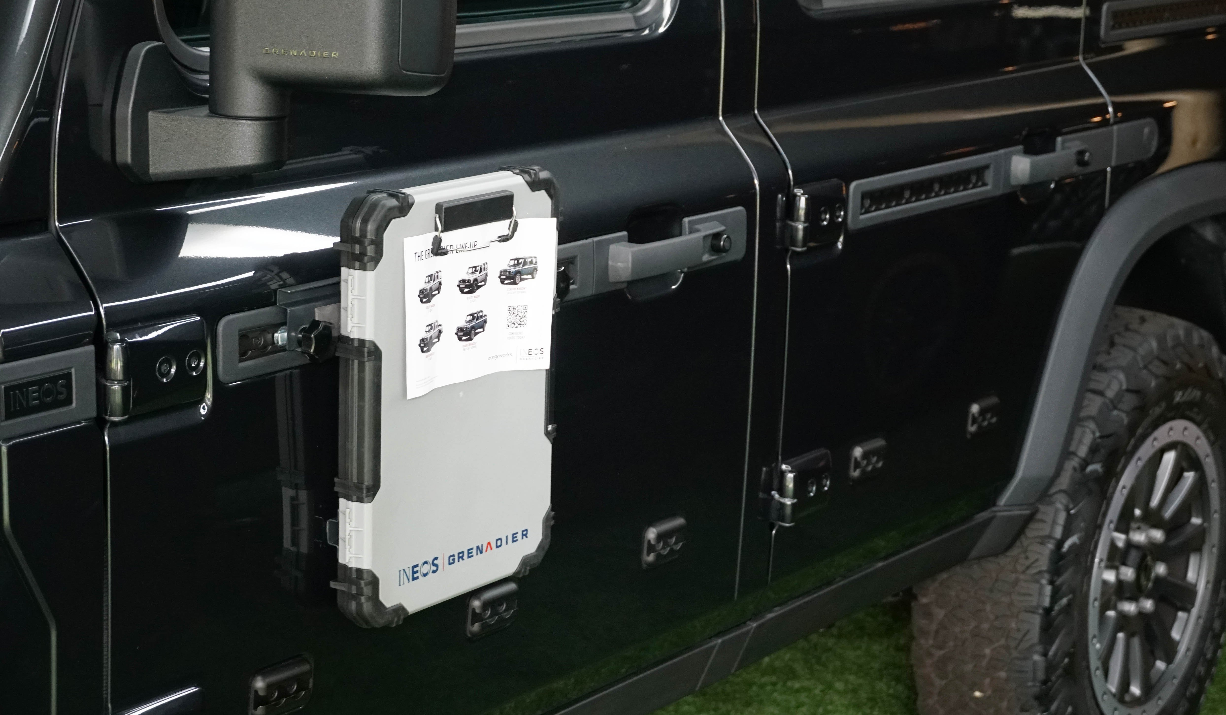 As an optional extra built-in attachment rails are available for mounting anything from fold-out tables to Jerry cans