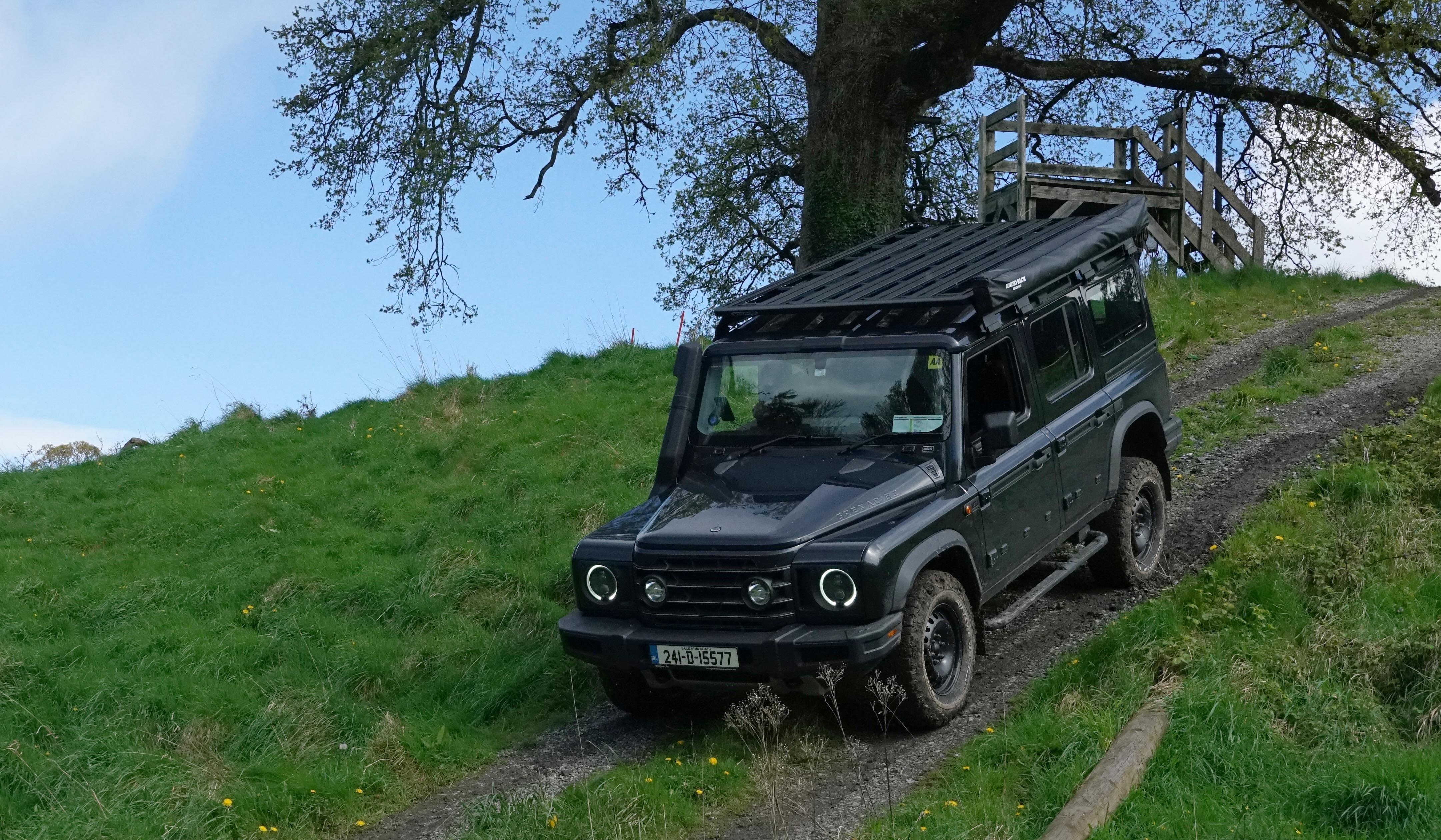 The Grenadier was easily restrained going downhill, although there was ample grip on the hardcore track