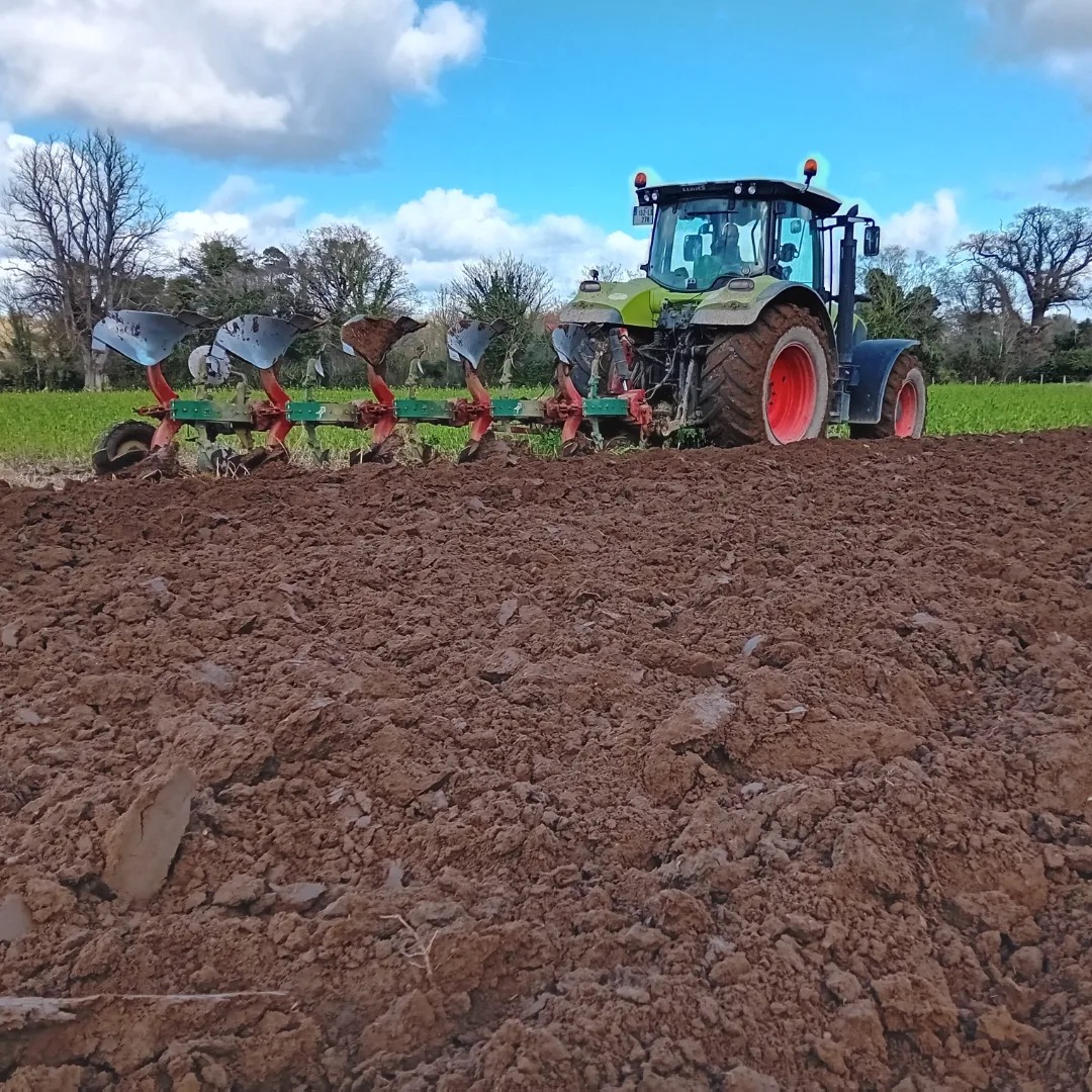 Ploughing in February Source: Ballykilcavan Farm and Brewery