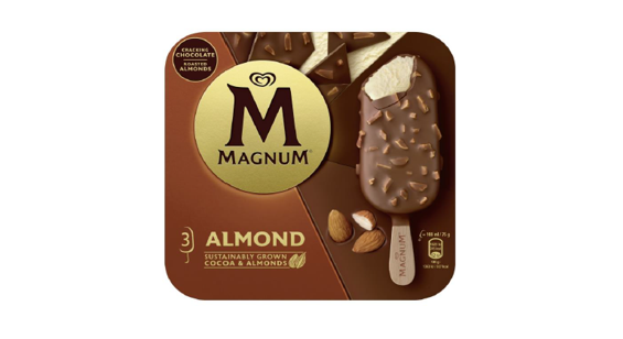 Magnum Almond Ice Cream multipack recalled. Image source: FSAI