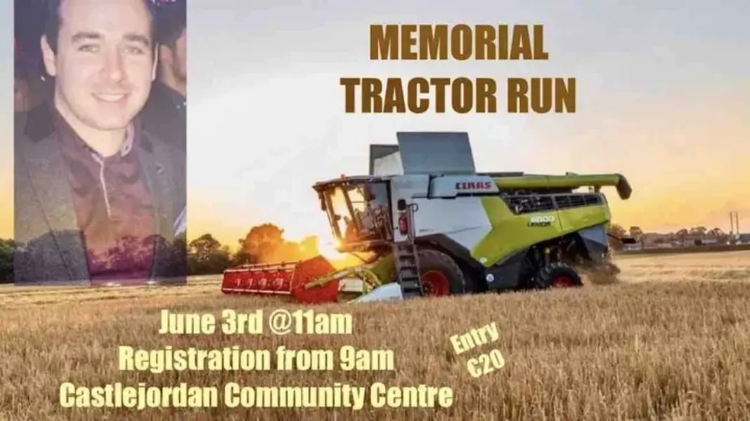 Memorial tractor run for Barry Coyne Source: GoFundMe