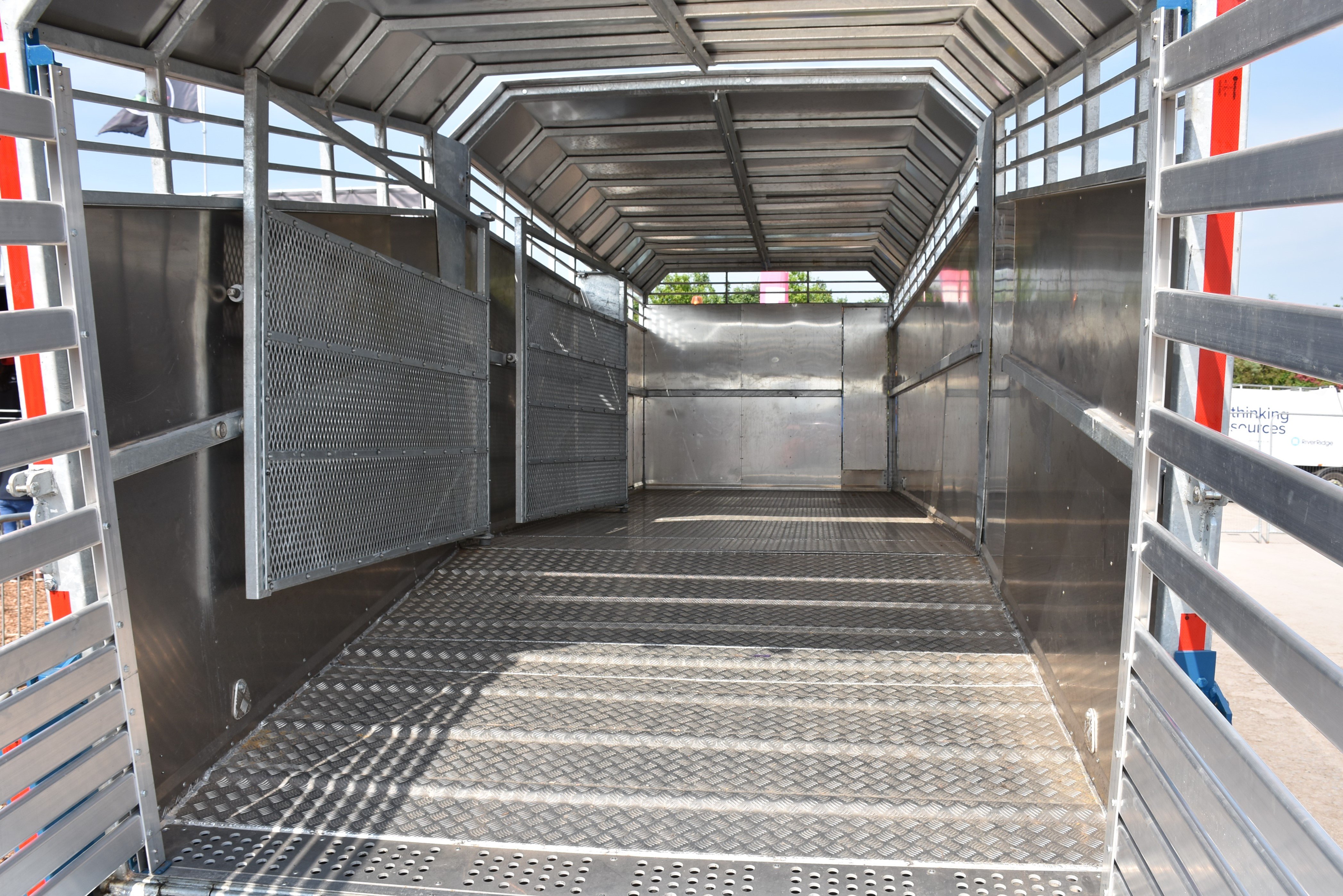 Gates are fitted inside the unit to separate cattle