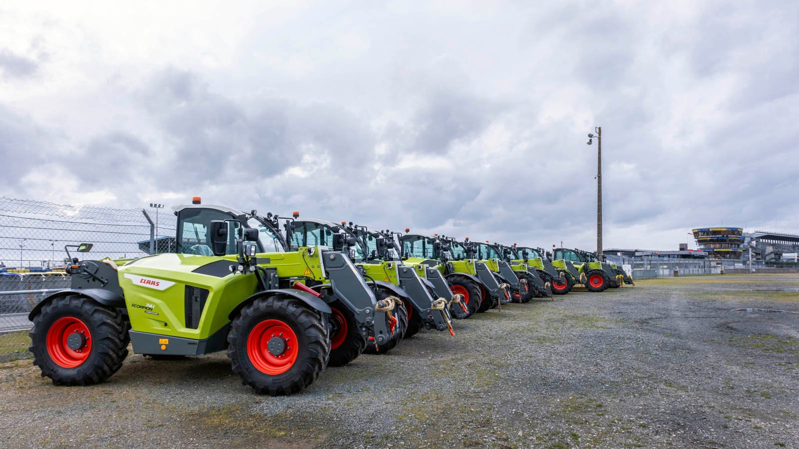 Claas Scorpion 741's report for duty at the Le Mans circuit