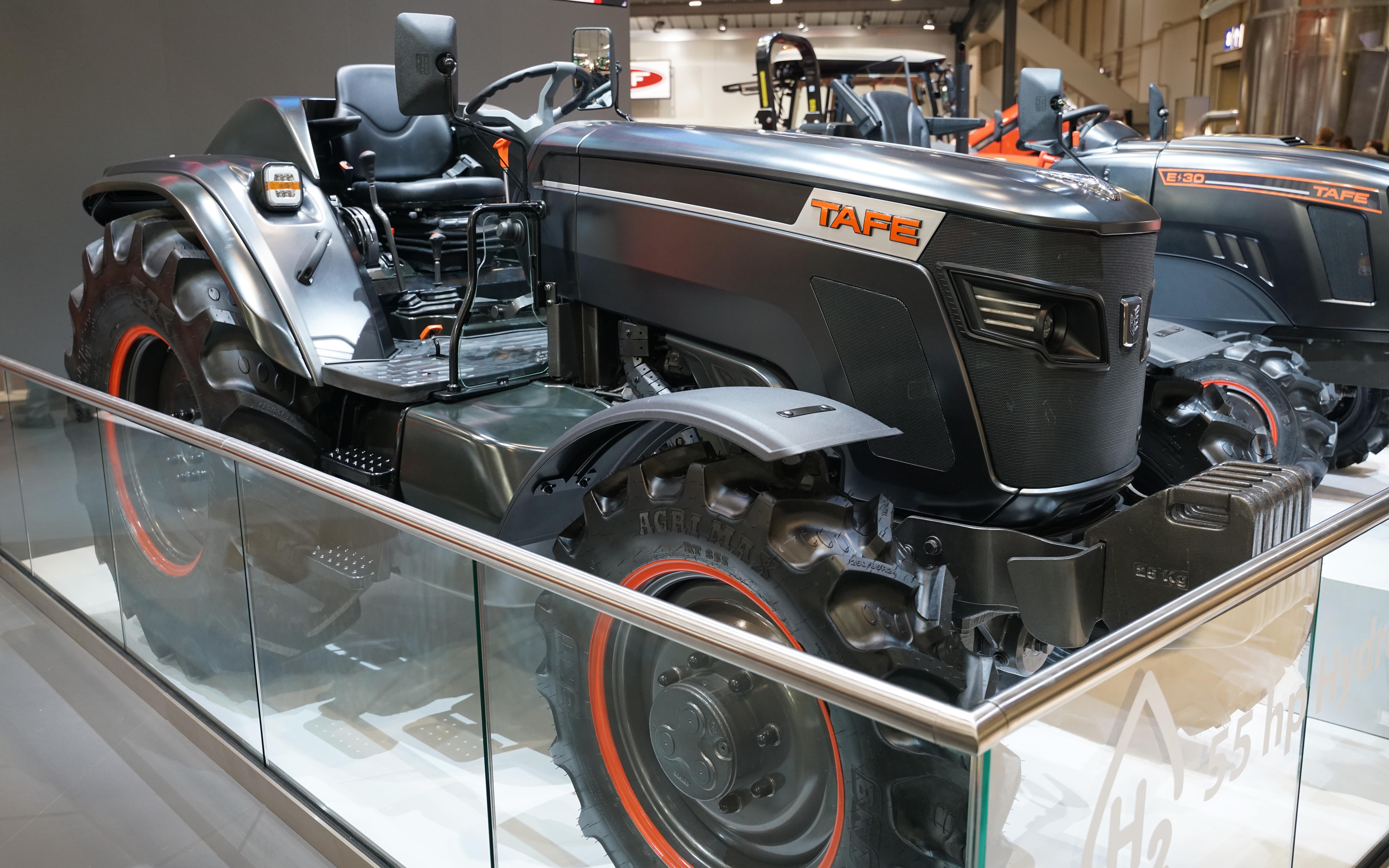 TAFE has been working with both hydrogen and battery power showing prototypes of each at last year's Agritechnica.