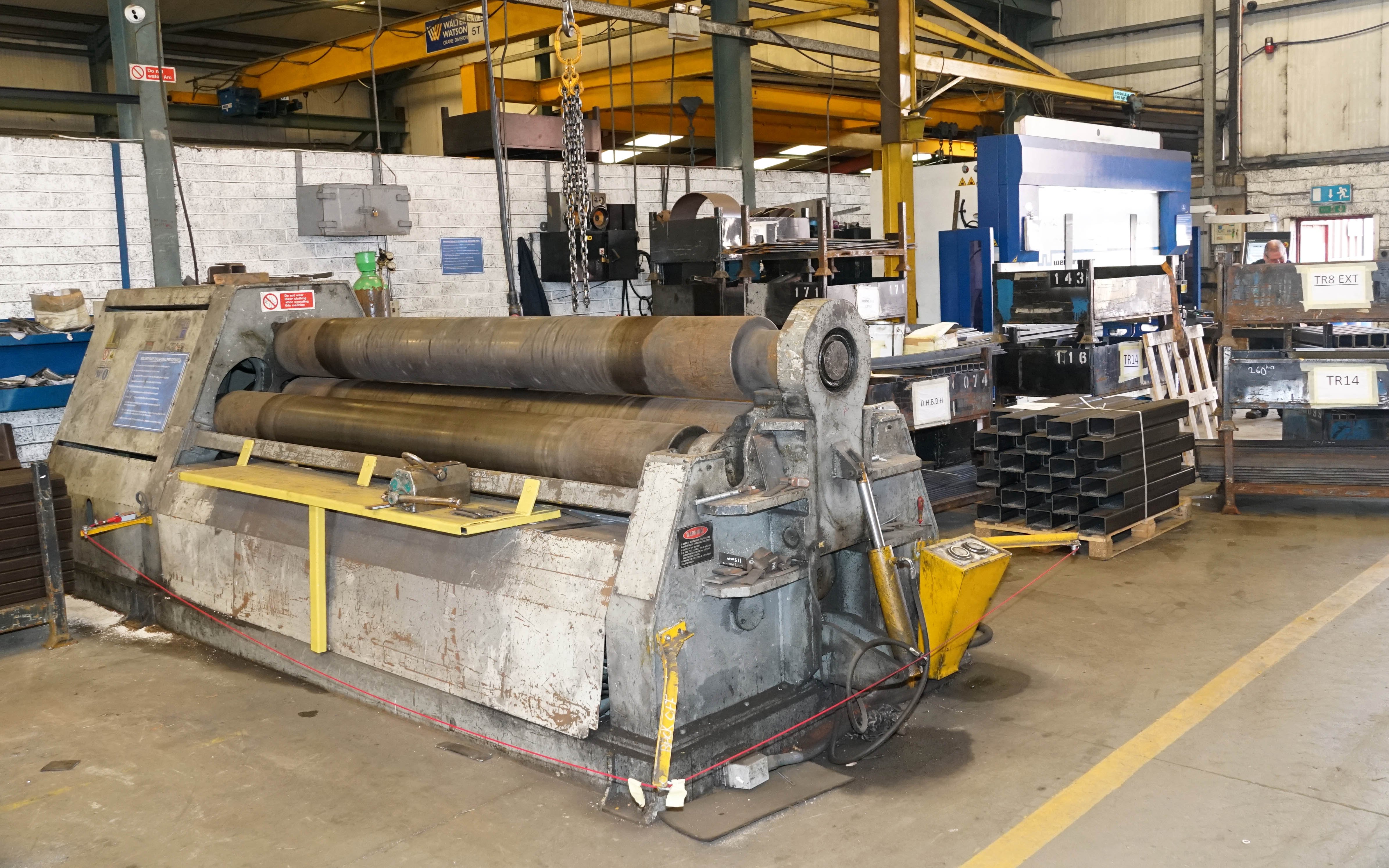 Rollers and tanker segments are formed in-house to ensure they are of the correct quality