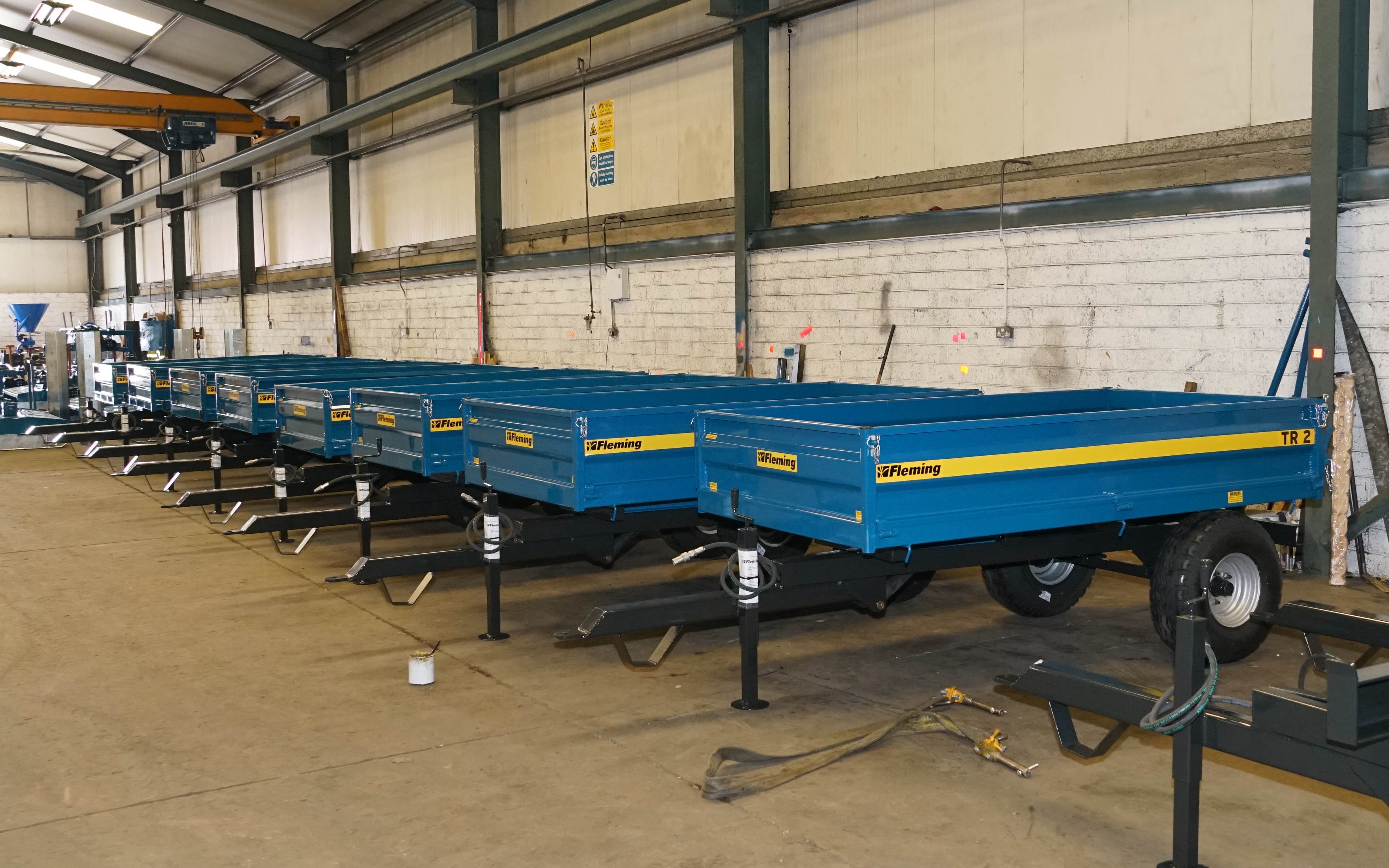 The Fleming 2t trailer is a firm favourite with operators of compact tractors