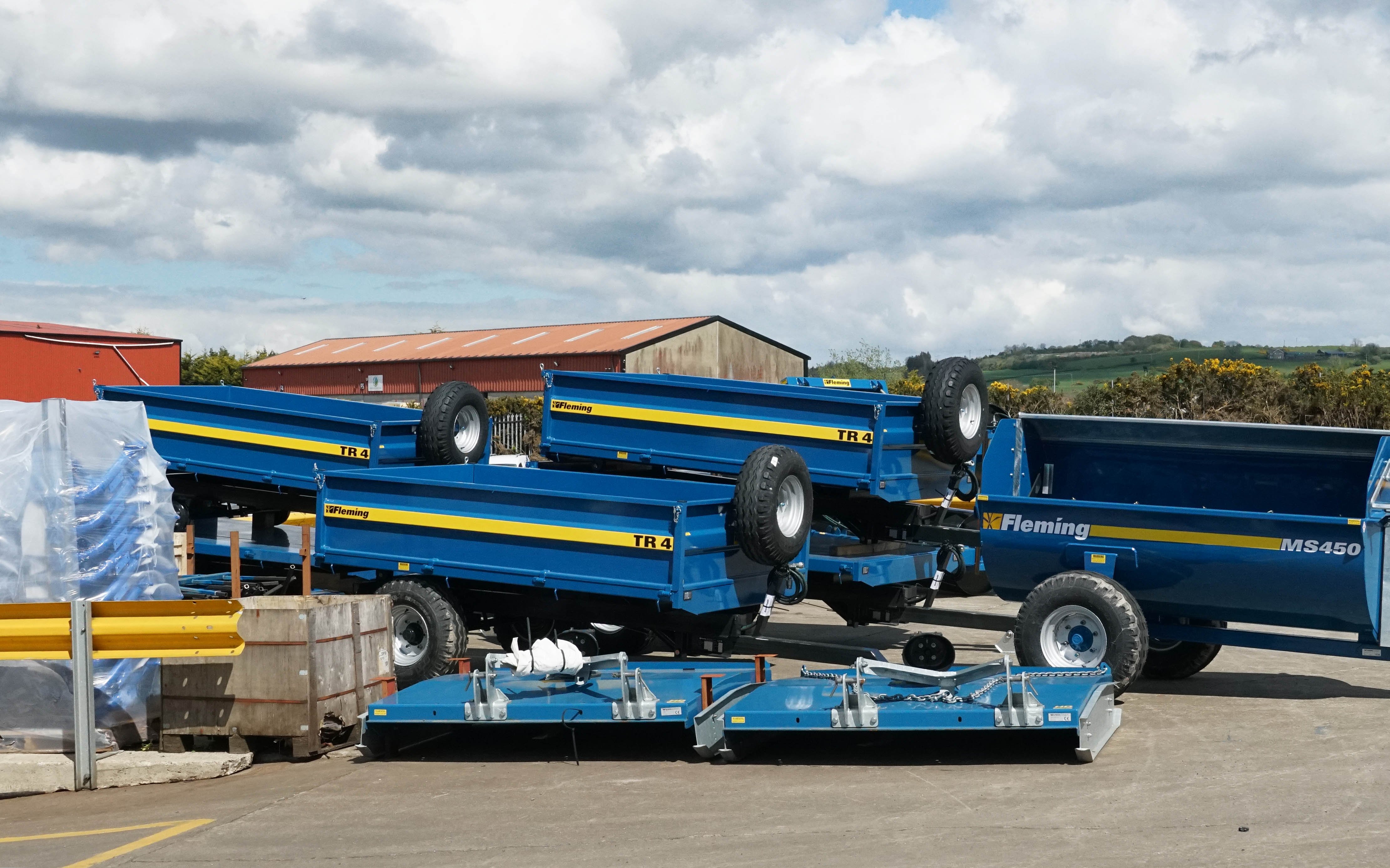 To help simplify the workflow, options tend to be limited, but the spare wheel mounted to these trailers was requested by a local authority, so Fleming obliged