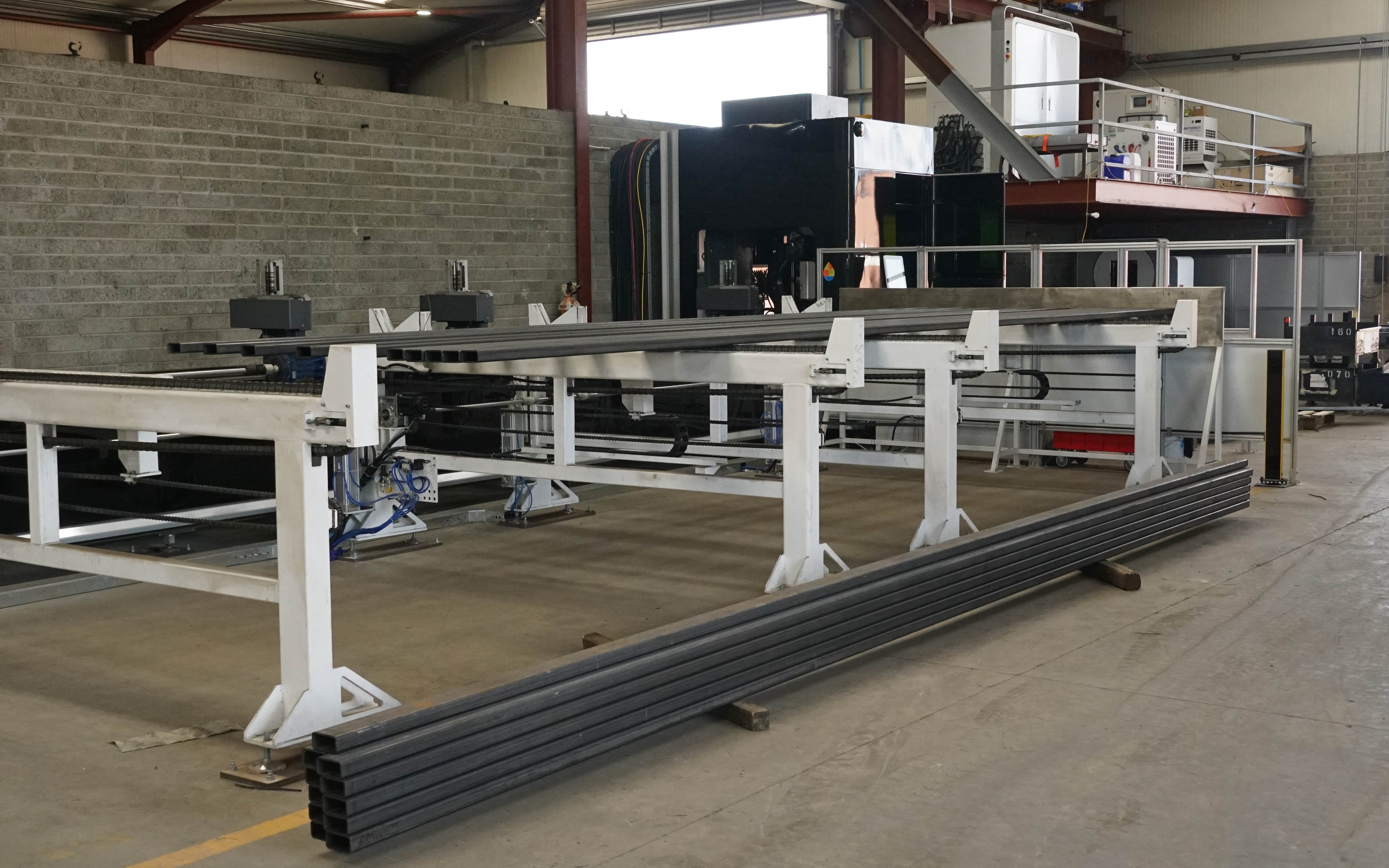 A recent factory investment is this automated bar and tube cutting facility