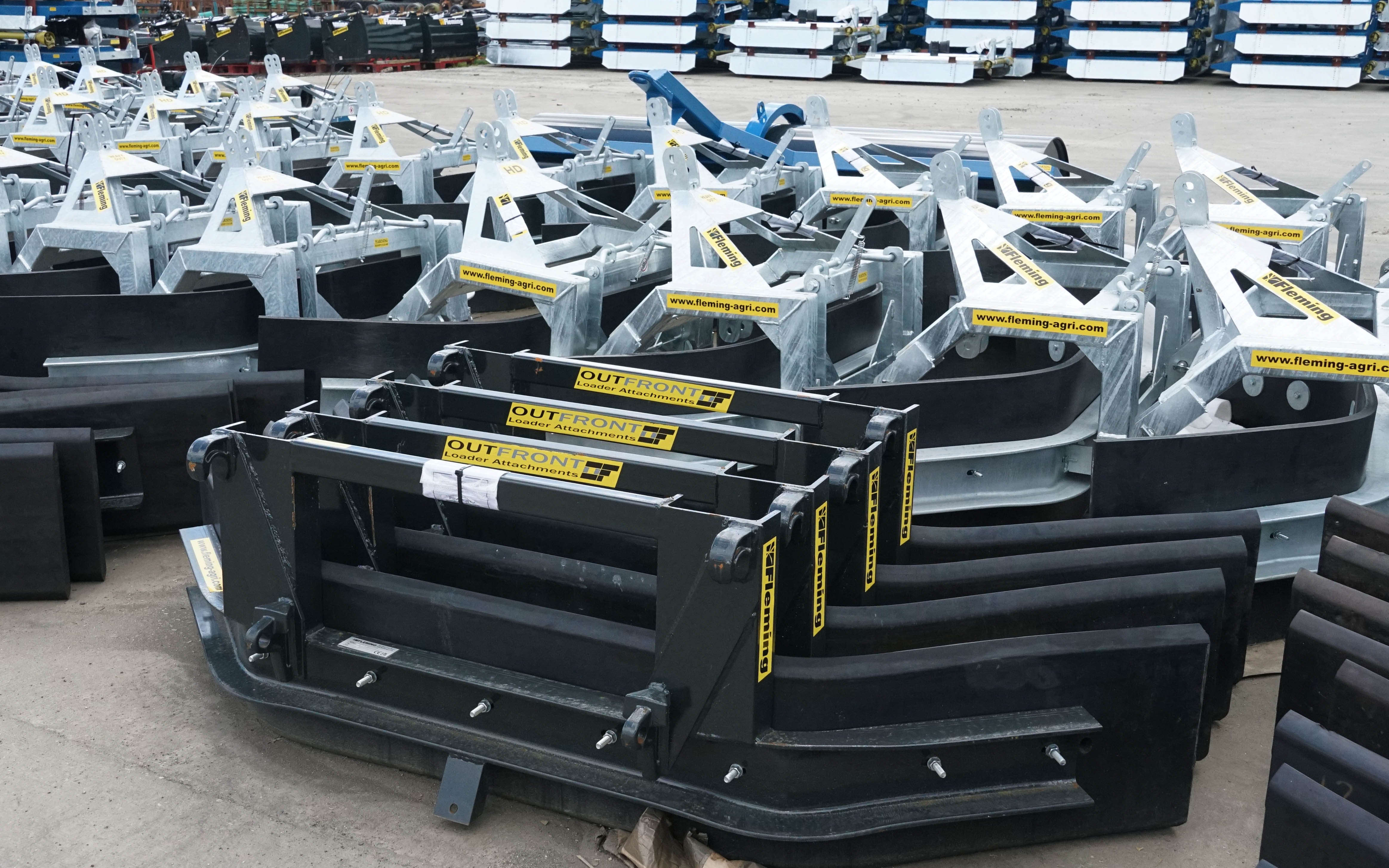 Fleming is seeing a steady increase in the demand for loader and telehandler mounted yardscrapers