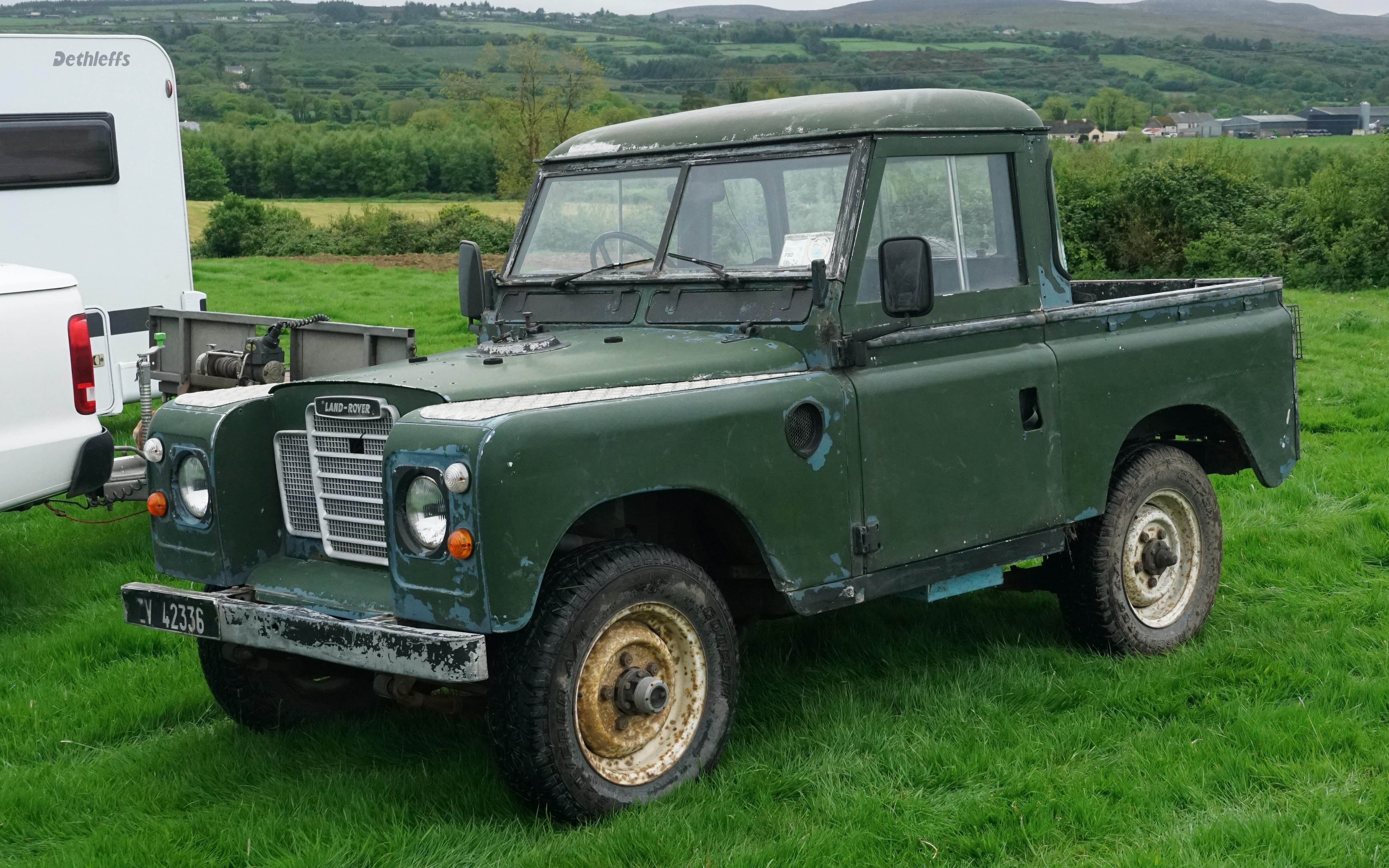 Where it all started. In the UK, the leaf sprung Land Rovers were as ubiquitous to agriculture as the Japanese pick-up is to modern Irish farming