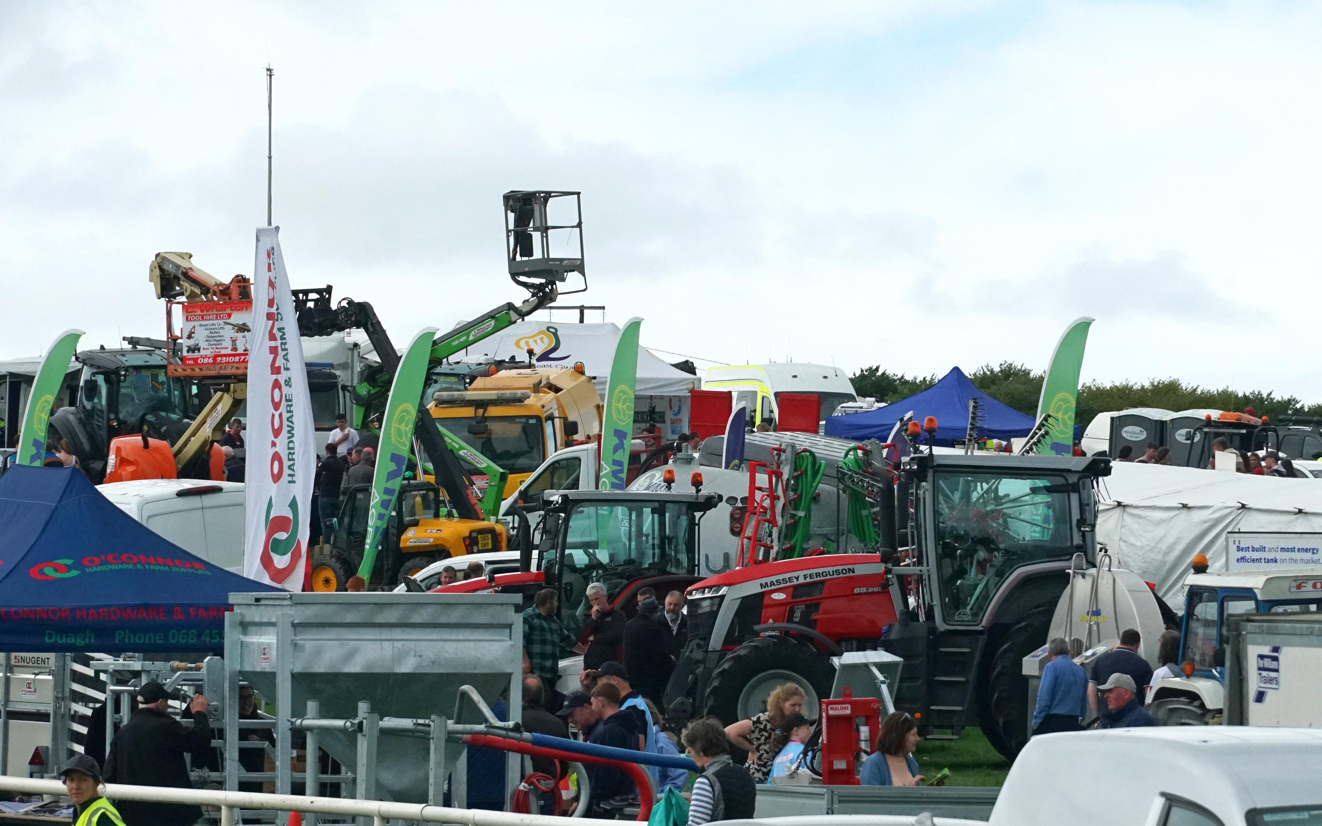 There was a good selection of machinery for visitors to browse at the Kingdom County Fair