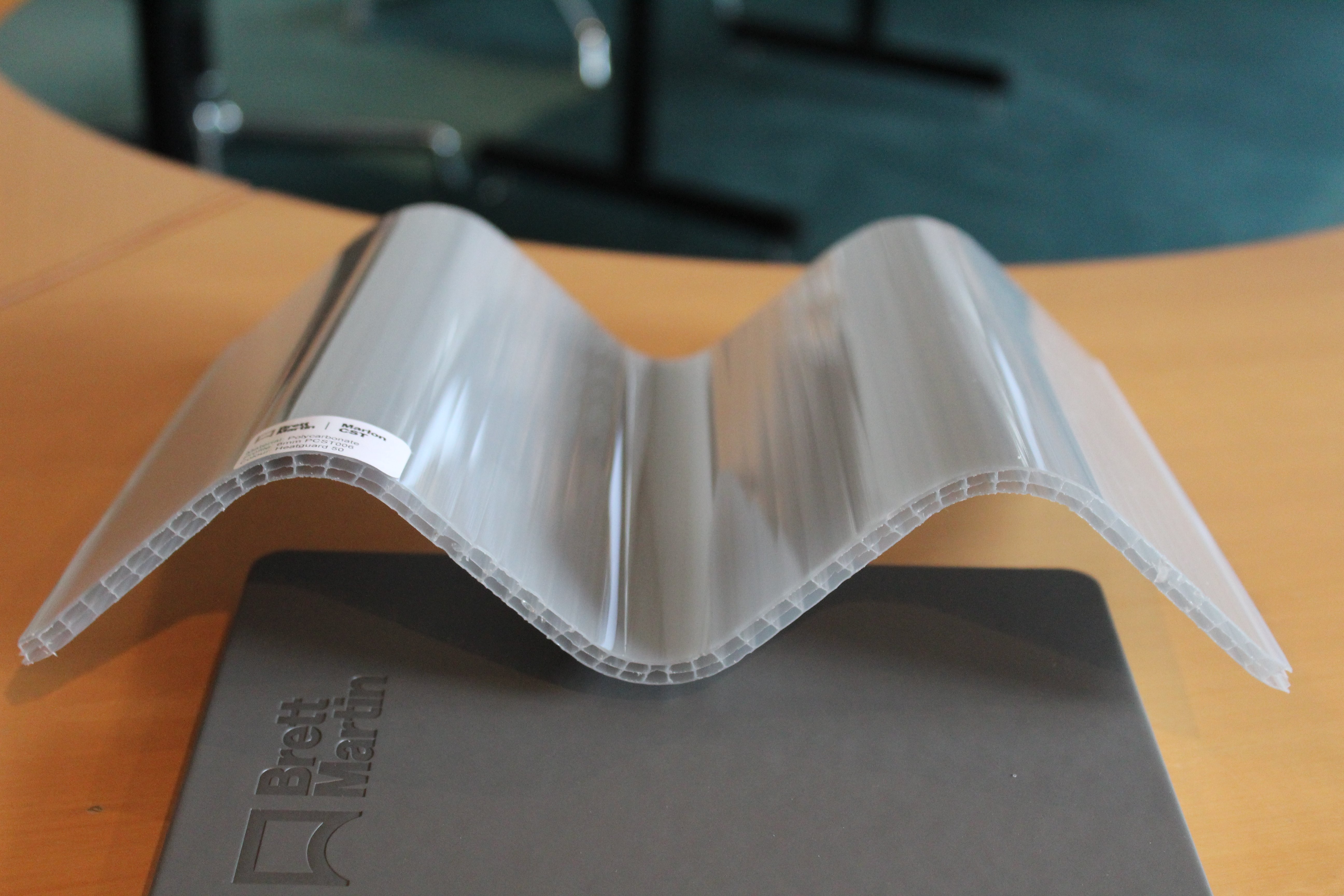 A cross section of the new Marlon Heatguard roofing system