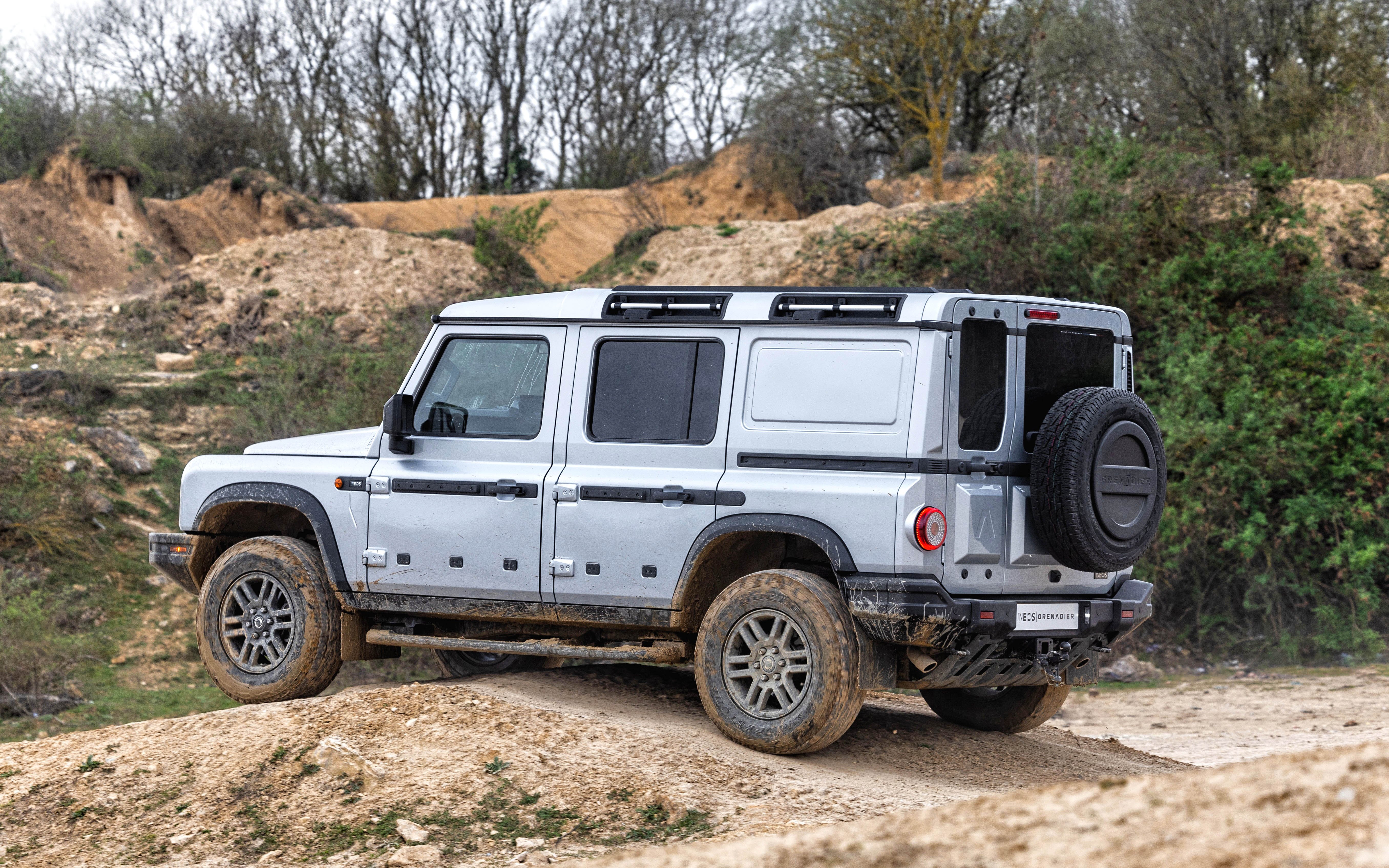 Blacked out rear windows are a feature of the new Grenadier Commercial