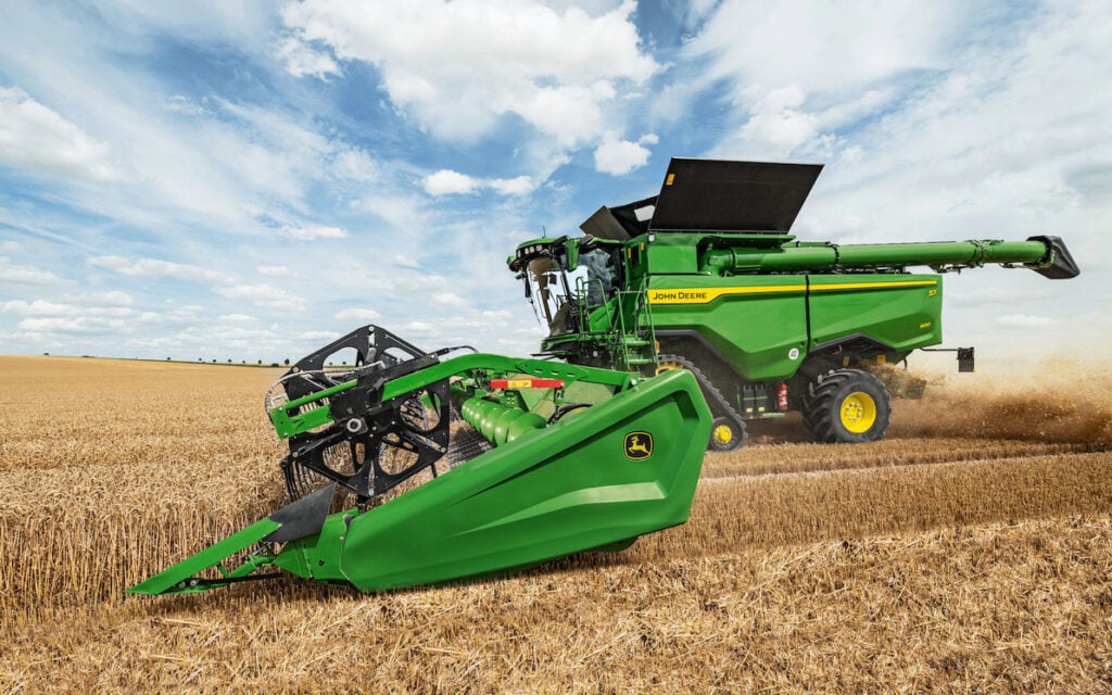 The S7 series combines are are rated as 75t/hour machines and now come with tech from the top end S9 machines