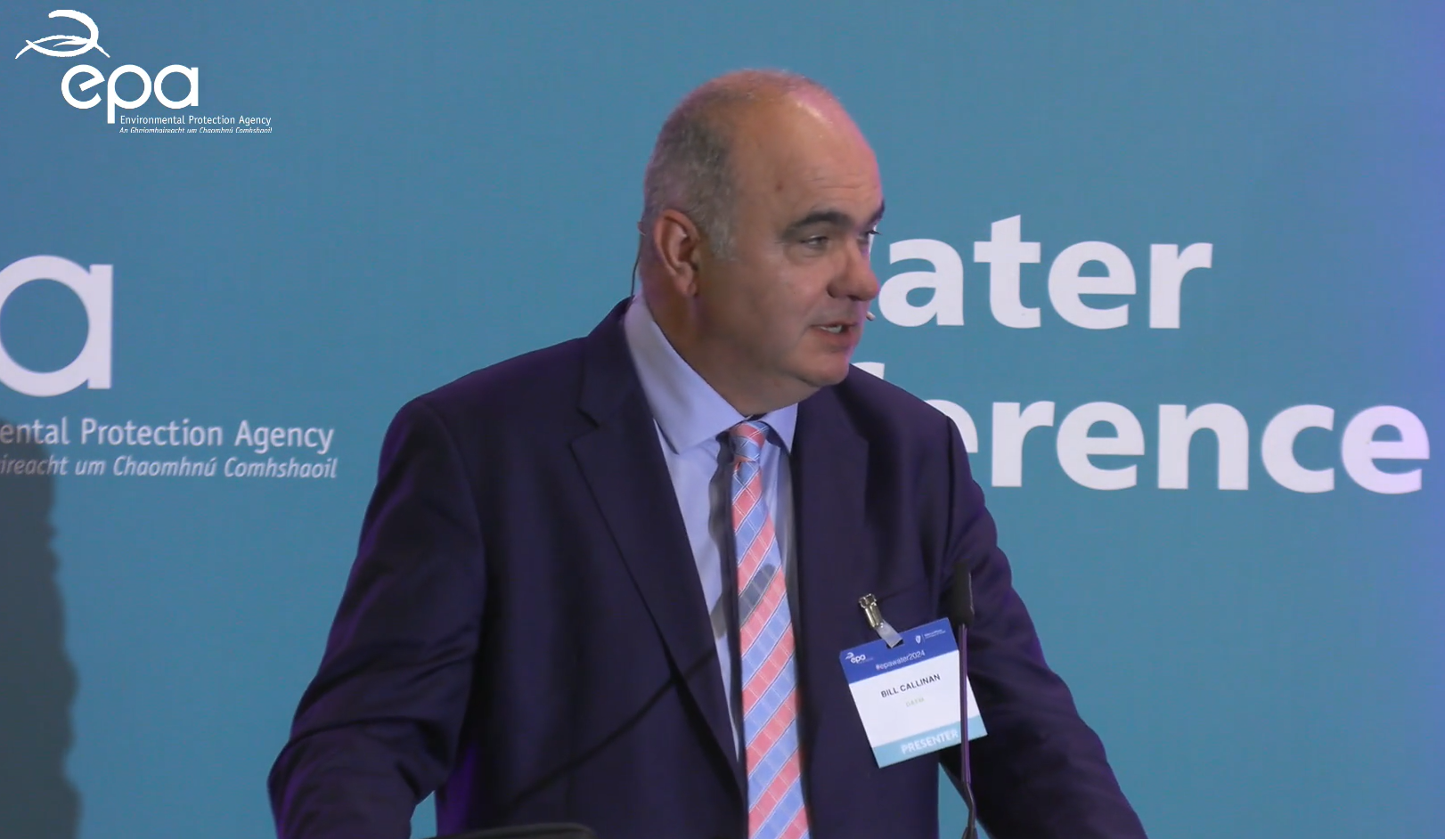 Bill Callanan, chief Inspector at DAFM speaking at the EPA Water Conference 2024