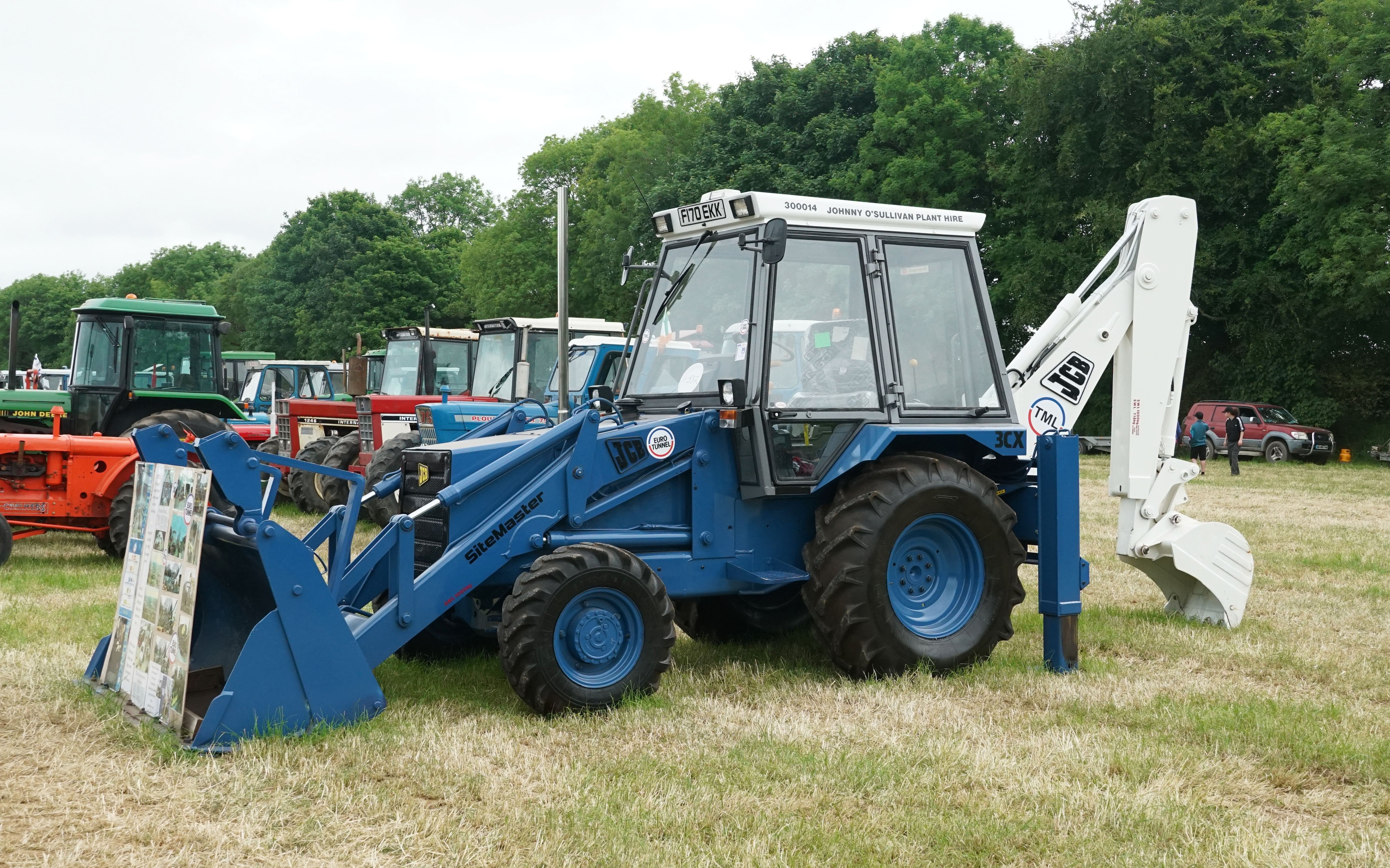 This JCB spent the first four years of its life building the channel tunnel
