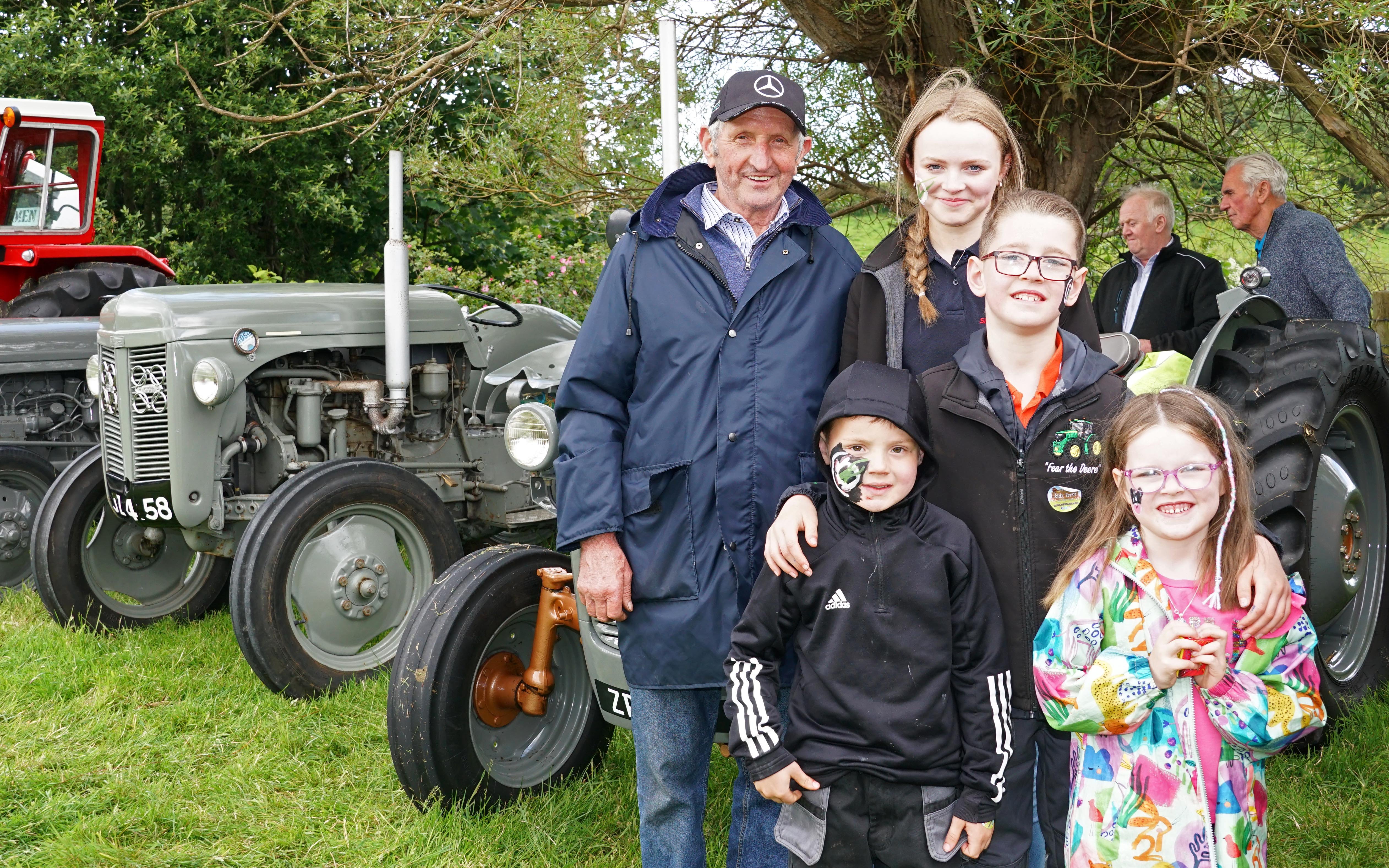 Norman Simms with some of his grandchildren