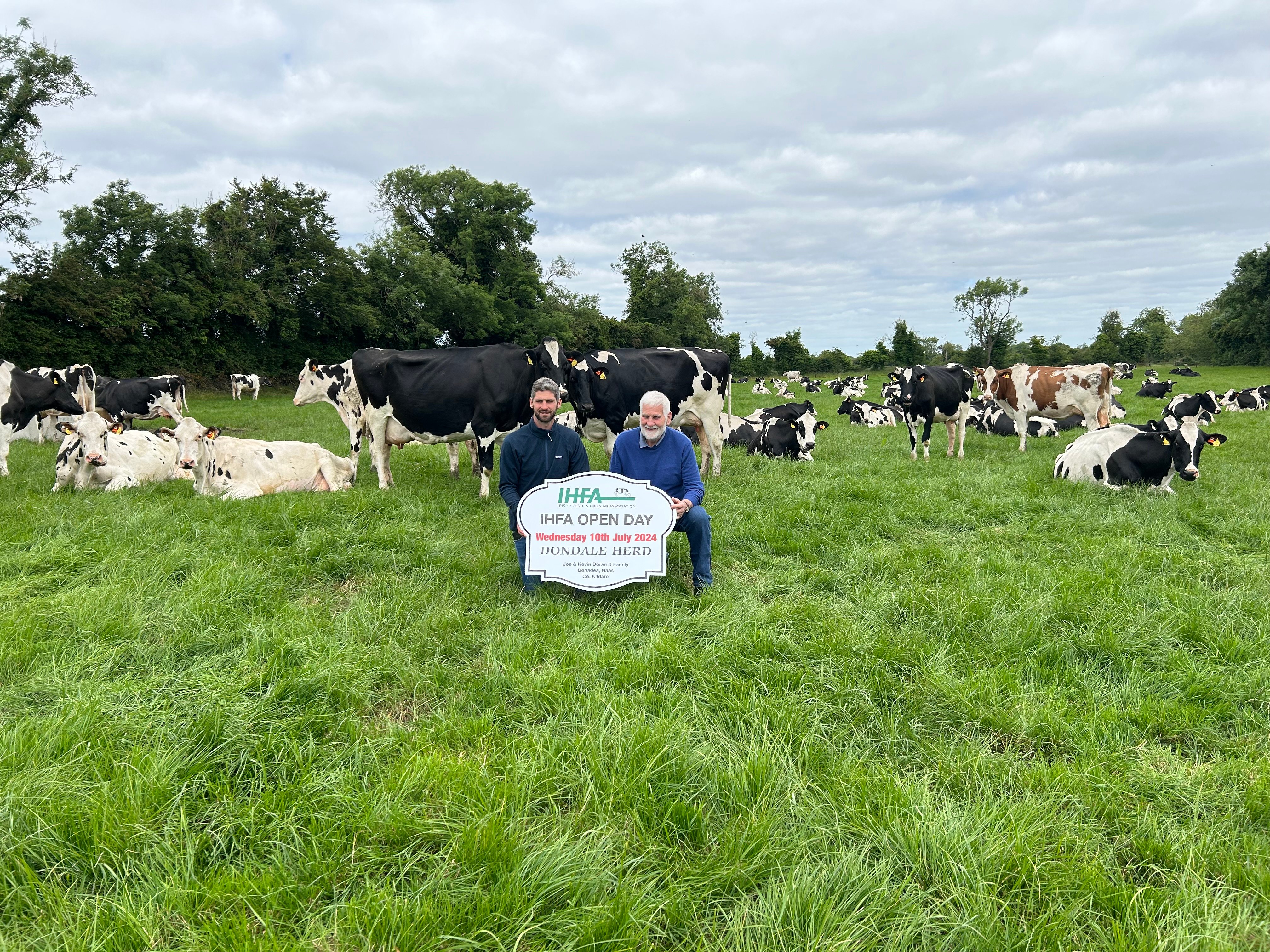 L-r: Kevin and Joe Doran with the Dondale Herd