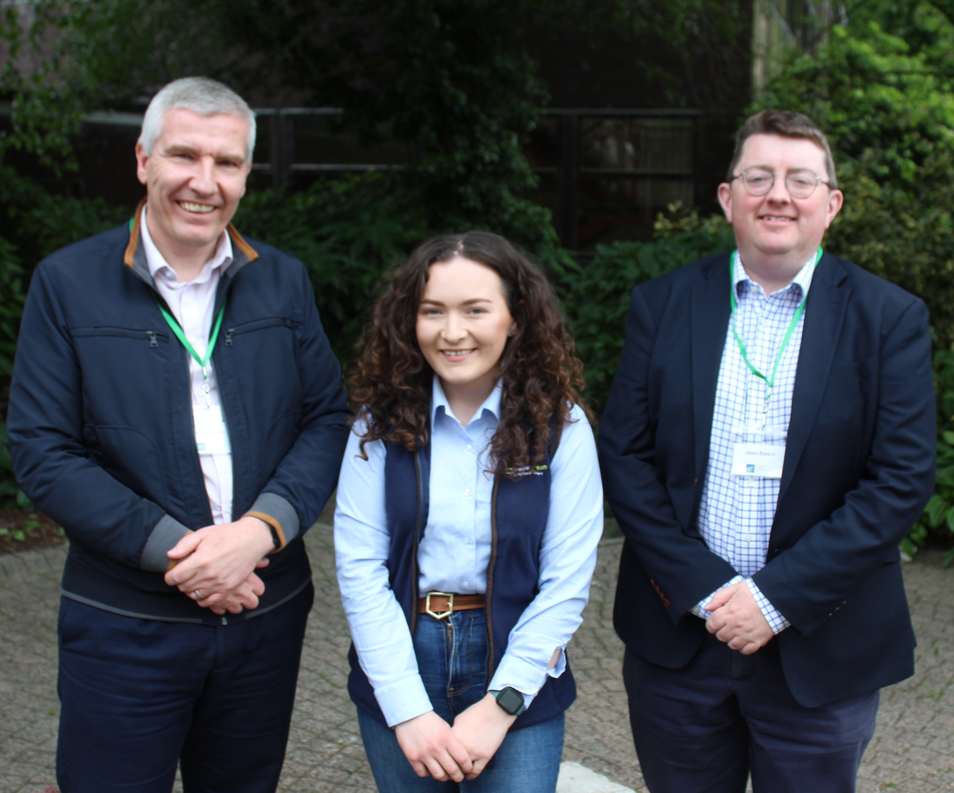 Attending the NIIAS annual conference (l-r): Ian Stevenson, chief executive, Dairy Council for Northern Ireland; Rhonda Currie, Trouw Nutrition; and Jason Rankin, AgriSearch
