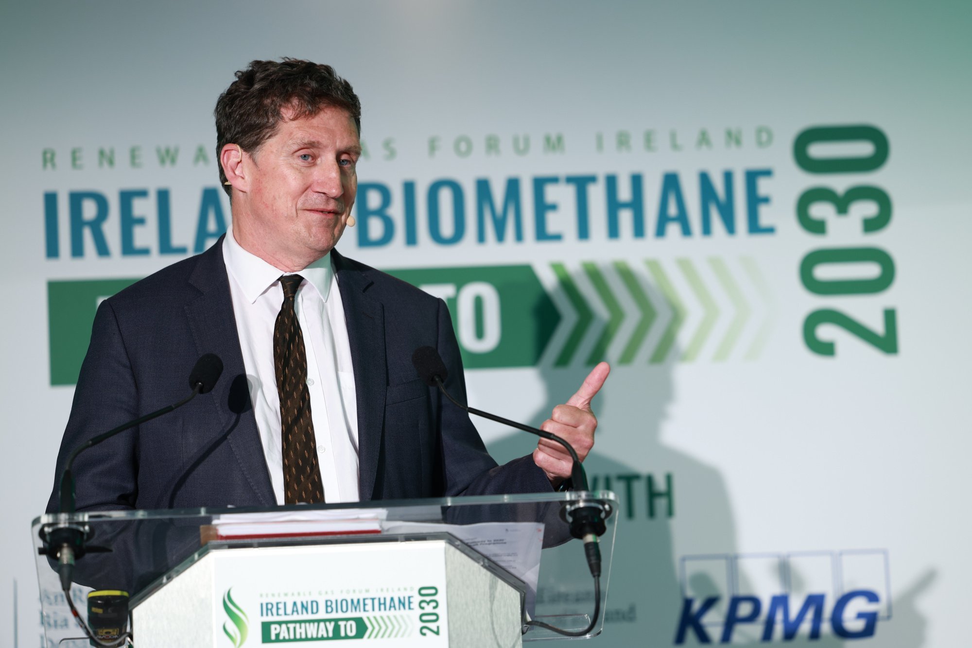 Minister Ryan speaking at the 2024 Biomethane Conference held by the RGFI at Croke Park